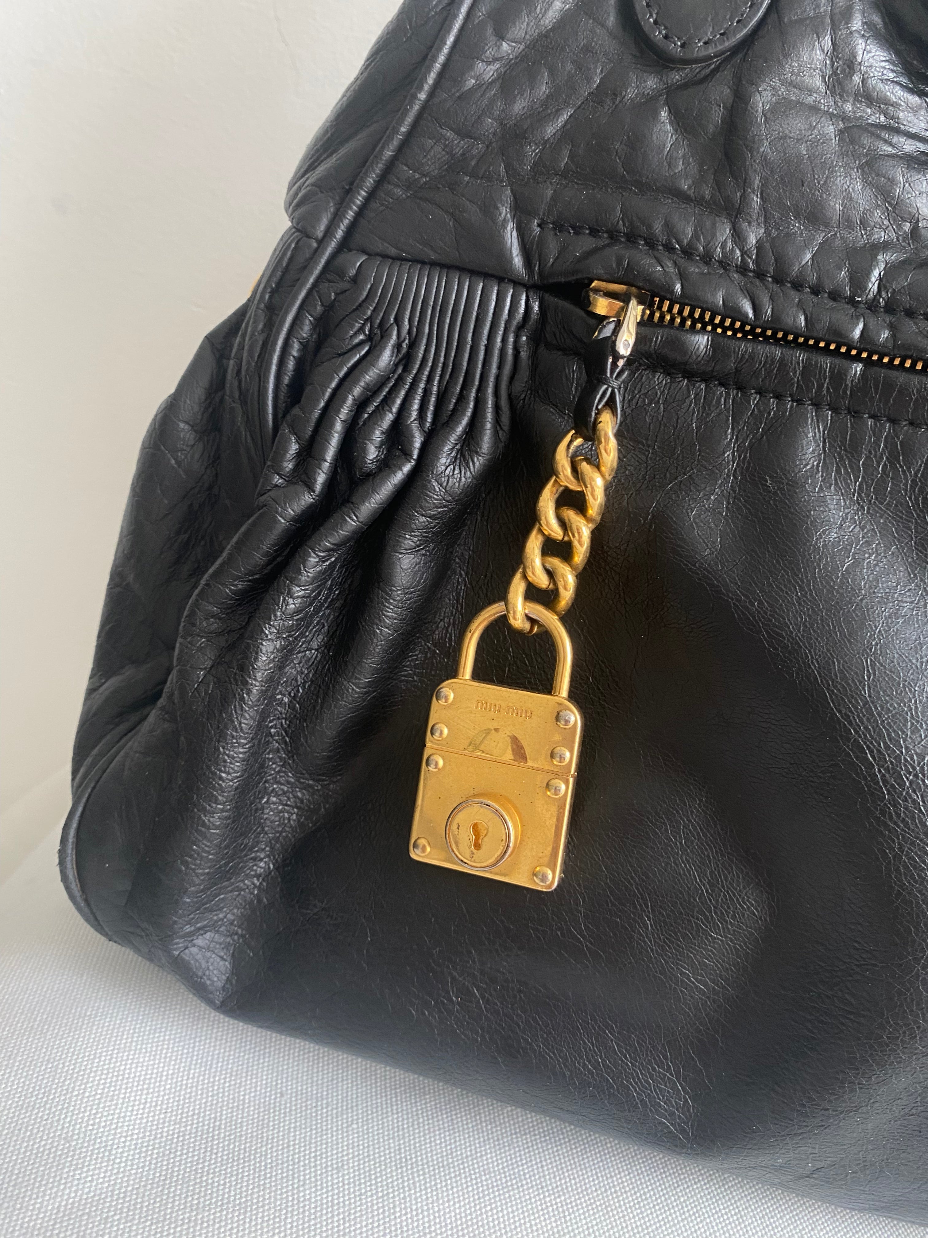 Miu Miu Nappa Mini Charm Bag