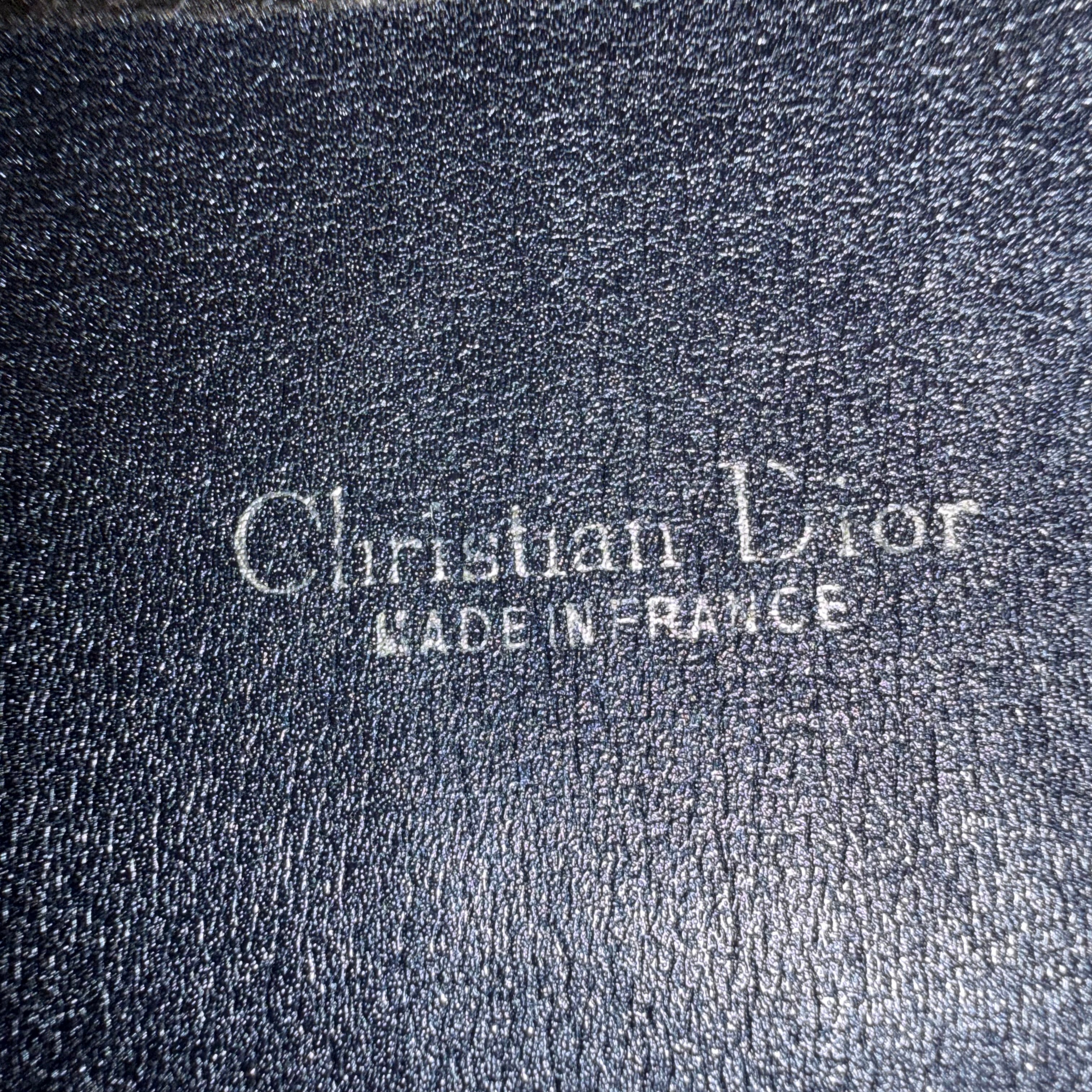 Christian Dior Trotter Navy Blue Canvas Shoulder Bag