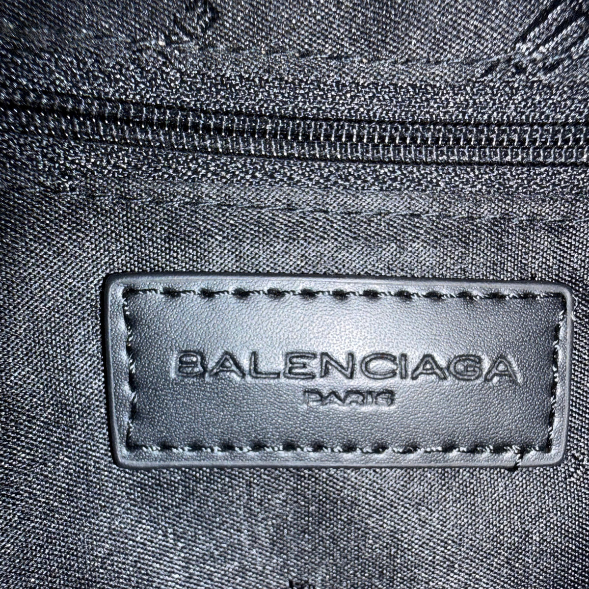 Balenciaga Monogram Jacquard Shoulder Bag Grey