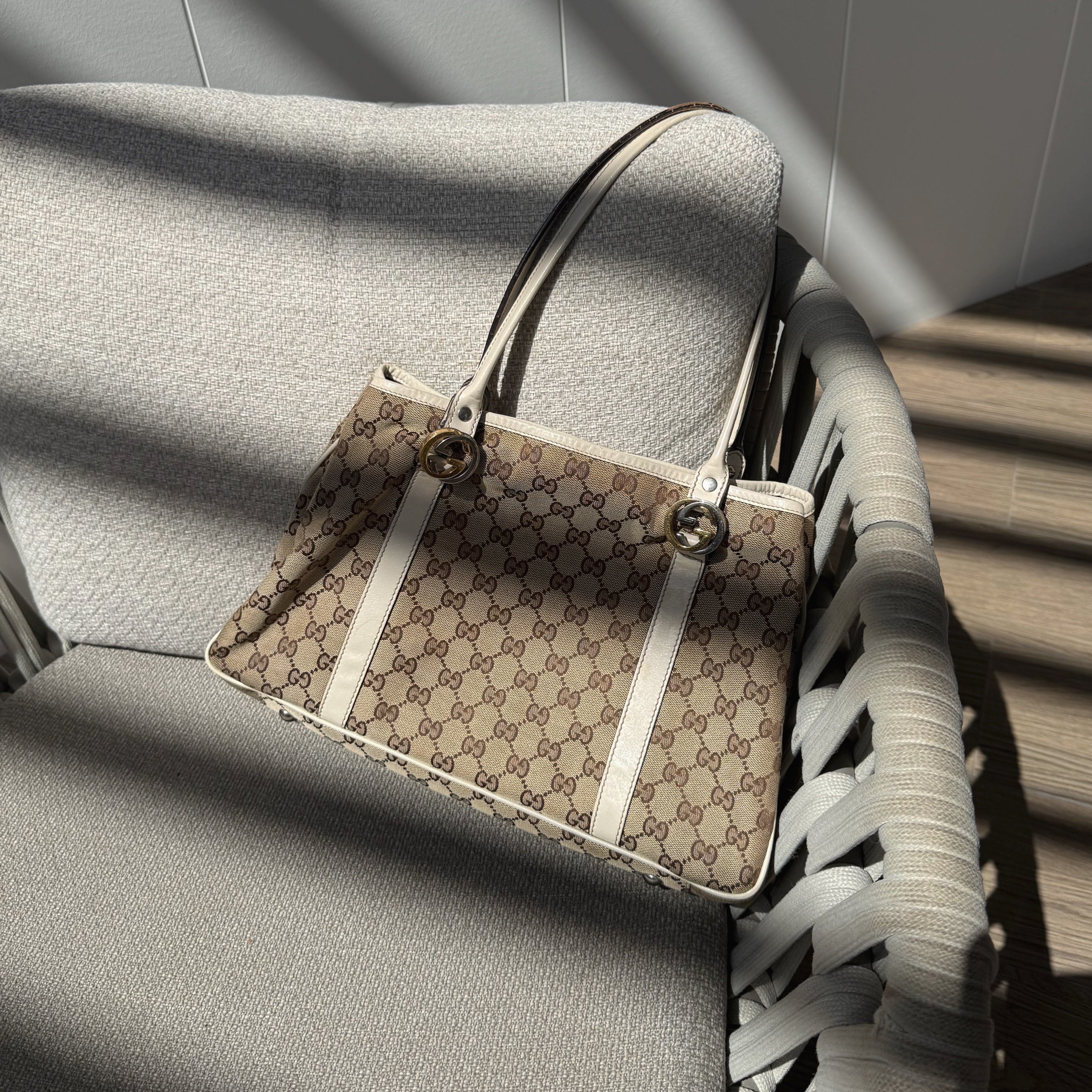 Gucci GG Canvas Twins Tote Bag