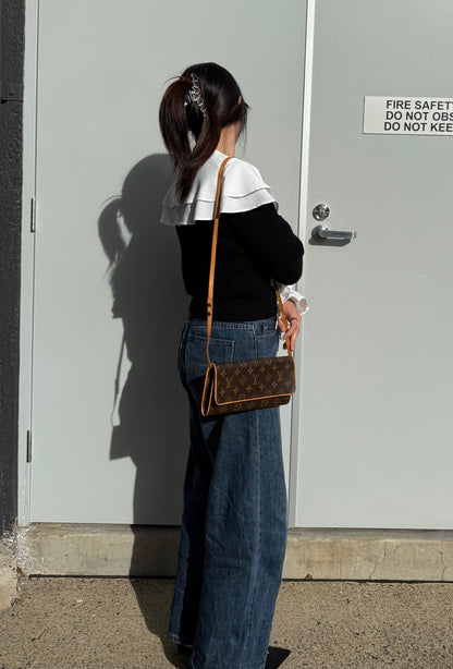Louis Vuitton Monogram Pochette Crossbody Bag