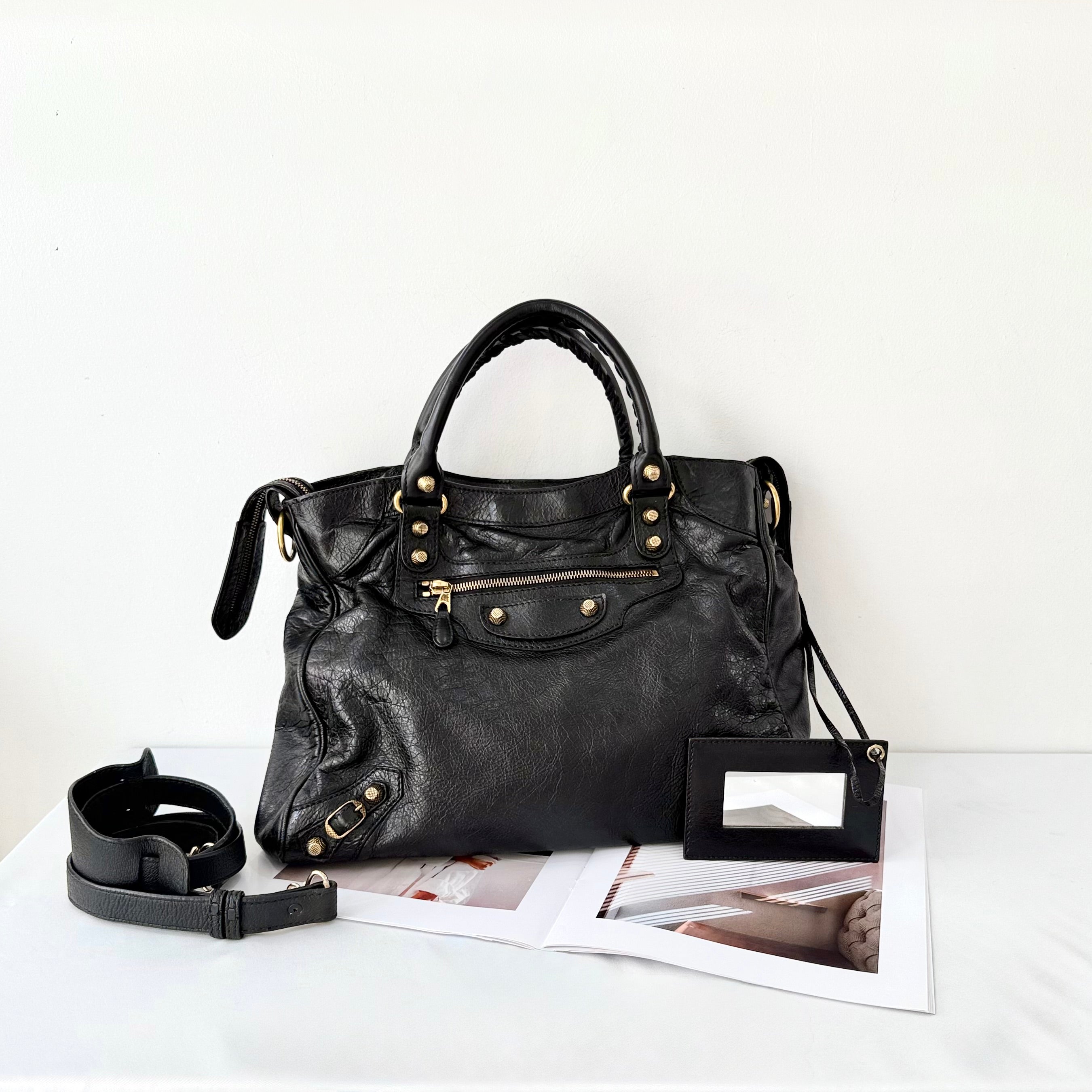 Balenciaga Le City Bag Black (Gold Hardware)