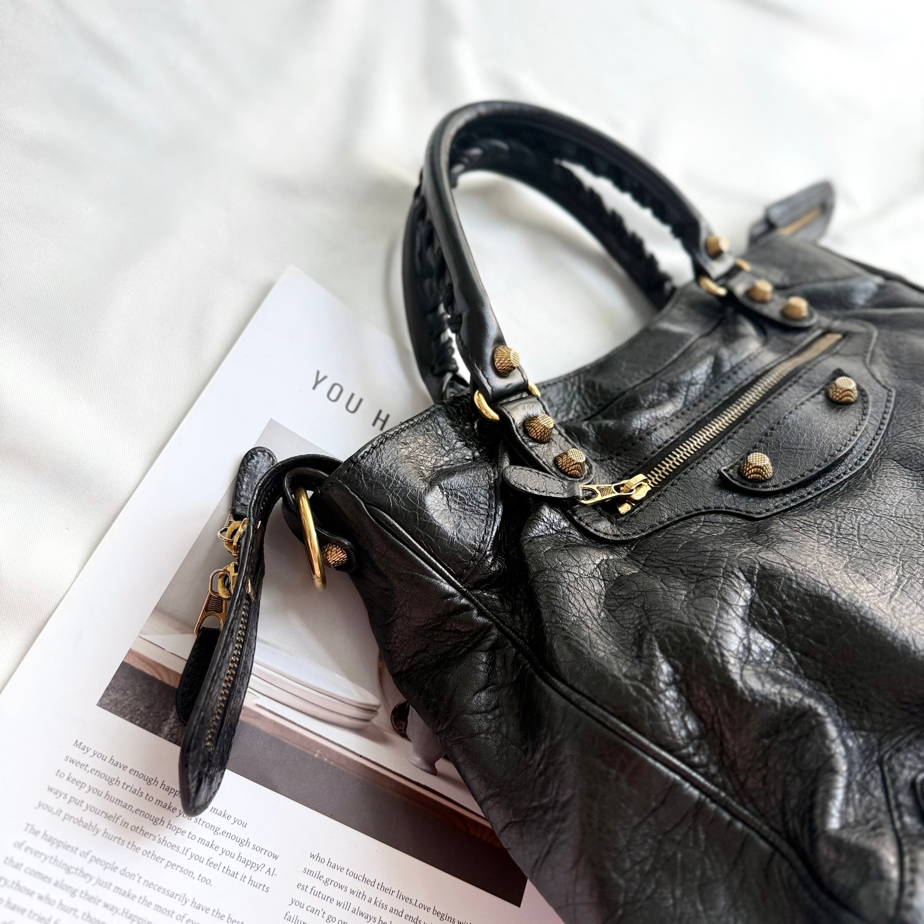 Balenciaga Le City Bag Black (Gold Hardware)
