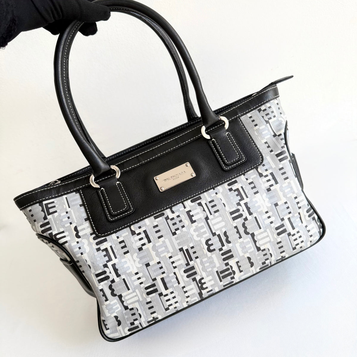 Balenciaga Signature BB Canvas Tote Bag