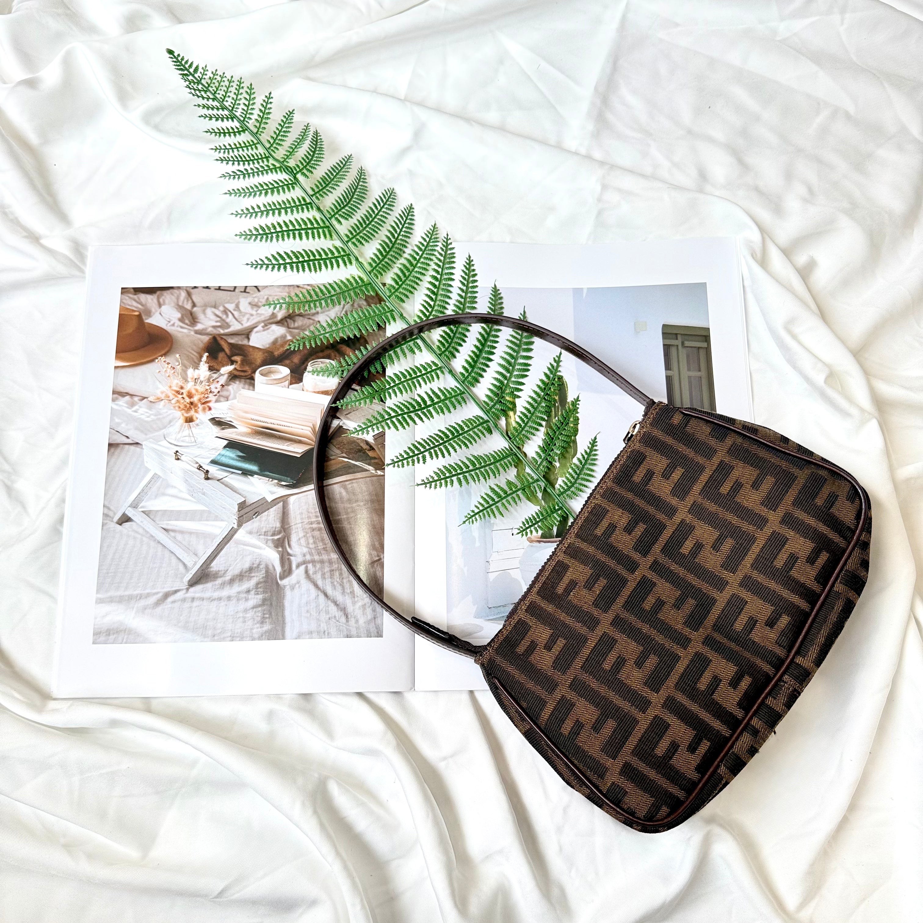 Fendi Zucca Pochette Bag