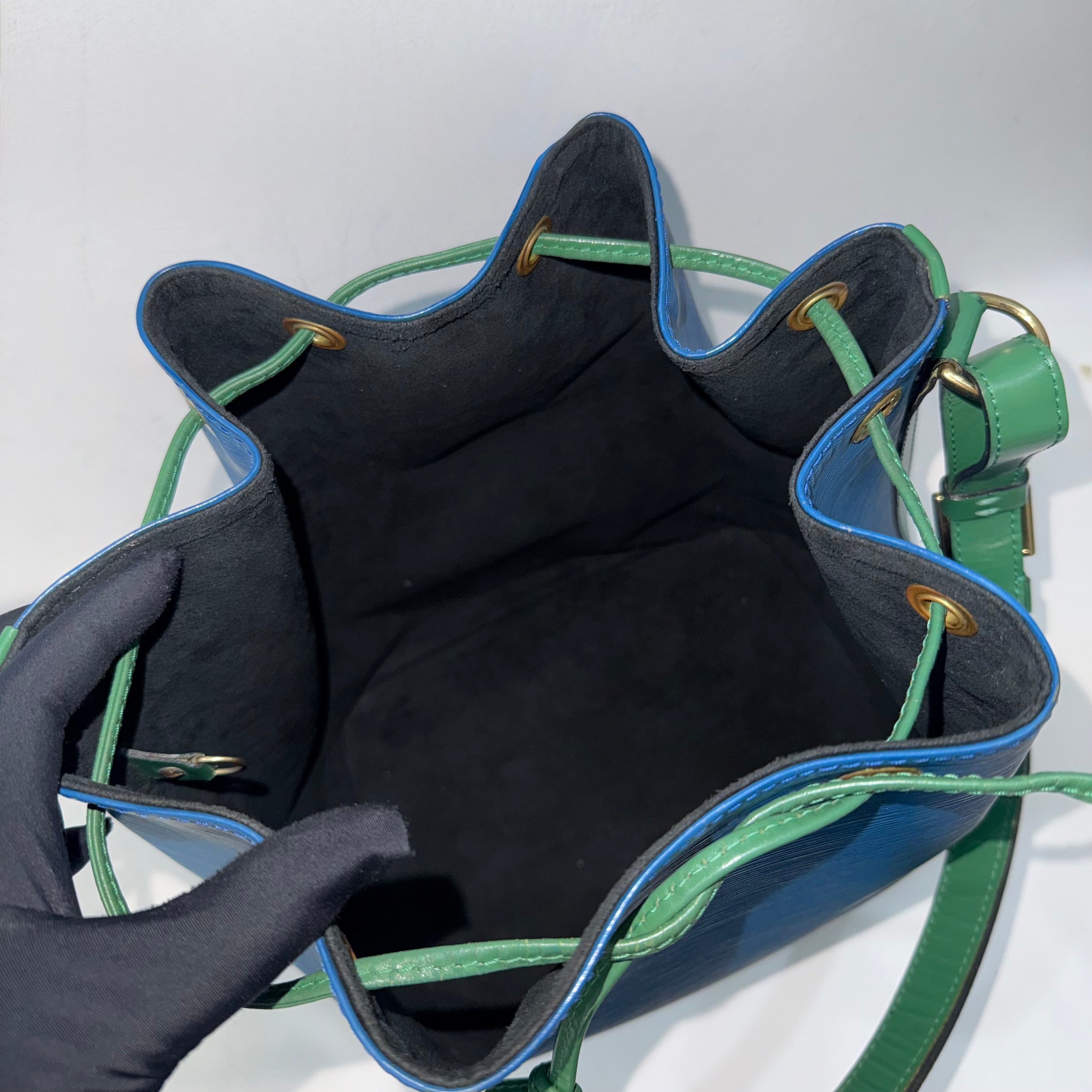Louis Vuitton Bicolor Epi Noe Bucket Bag