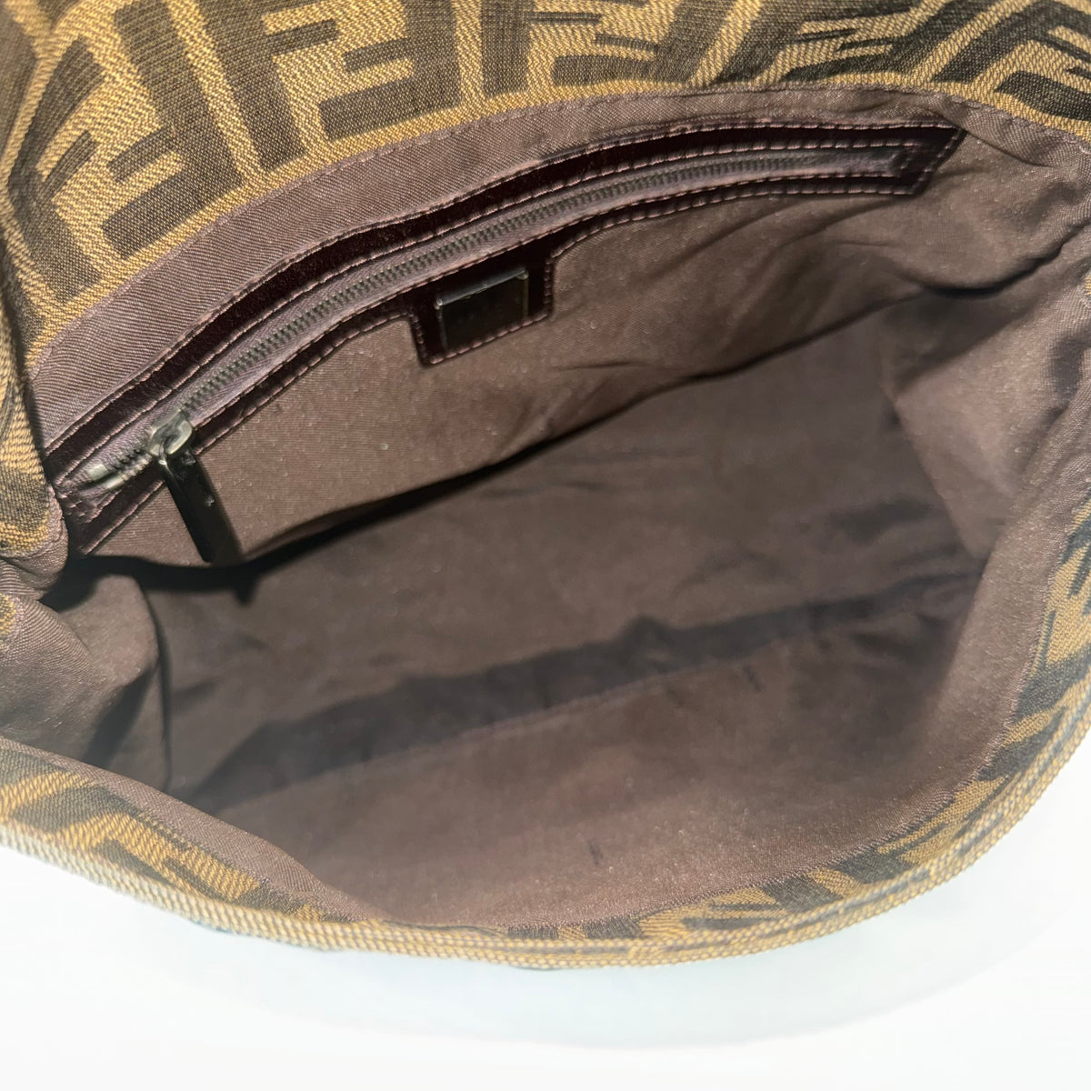Fendi Zucca Mamma Baguette bag canvas brown