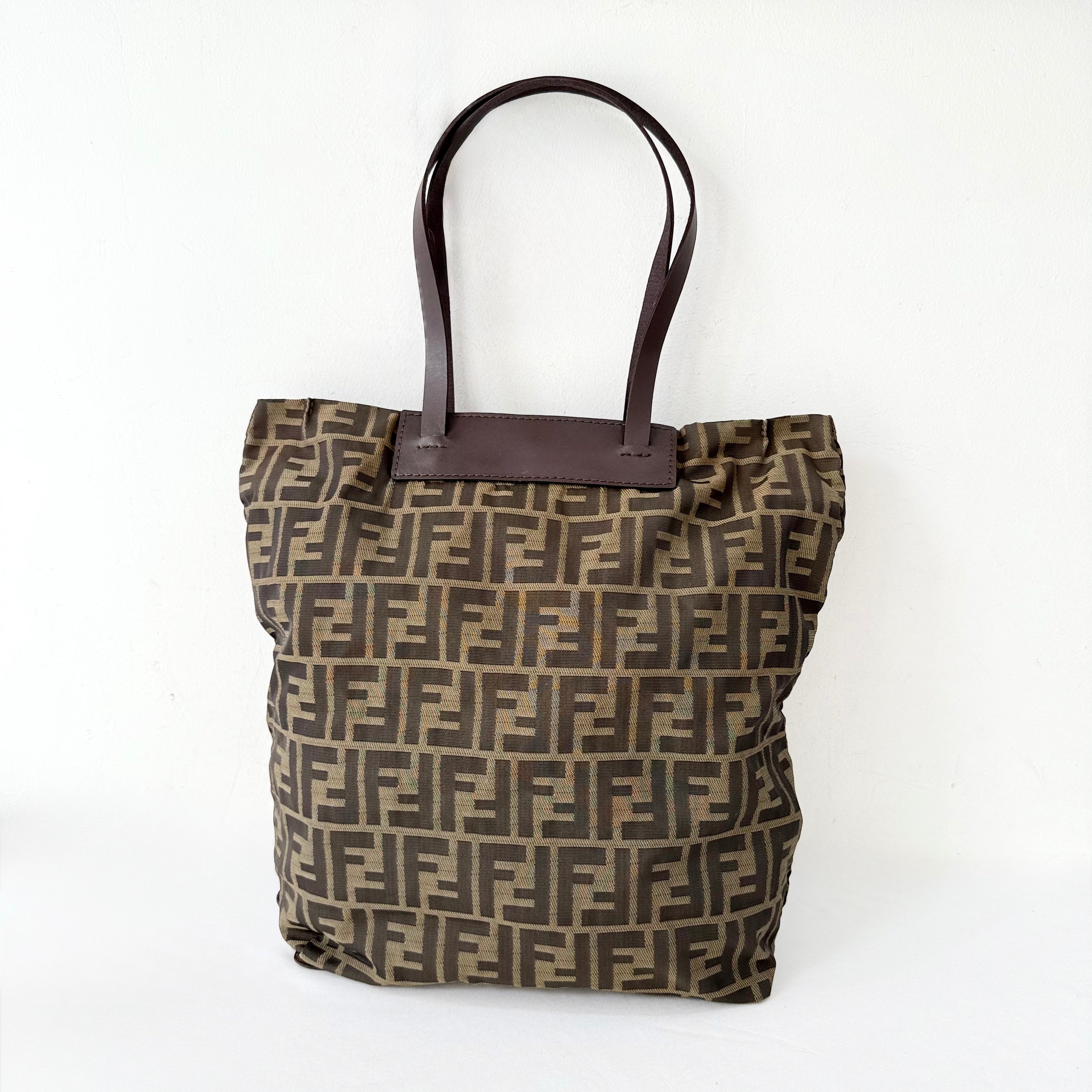 Fendi Brown Zucca FF Canvas Tote Bag
