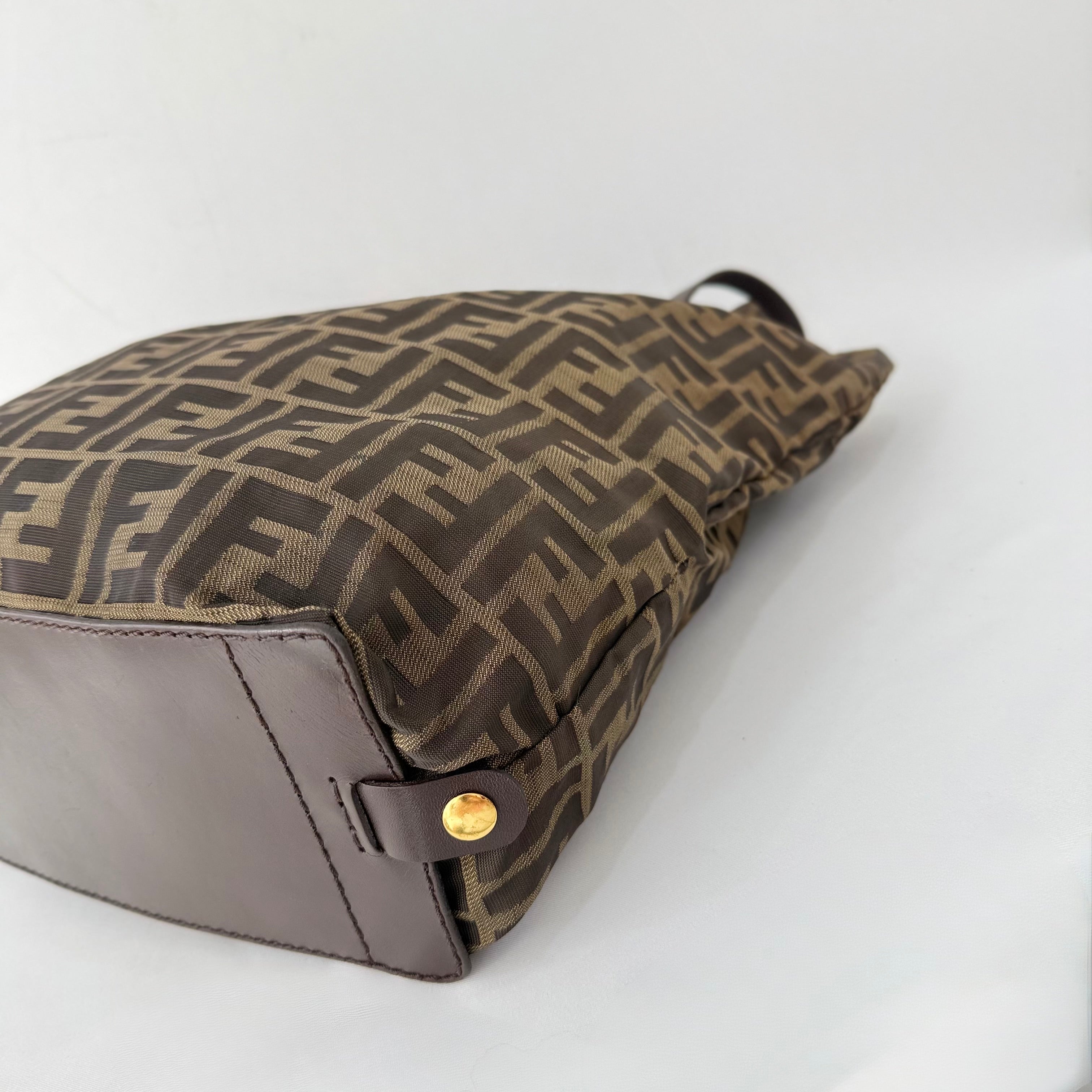 Fendi Brown Zucca FF Canvas Tote Bag