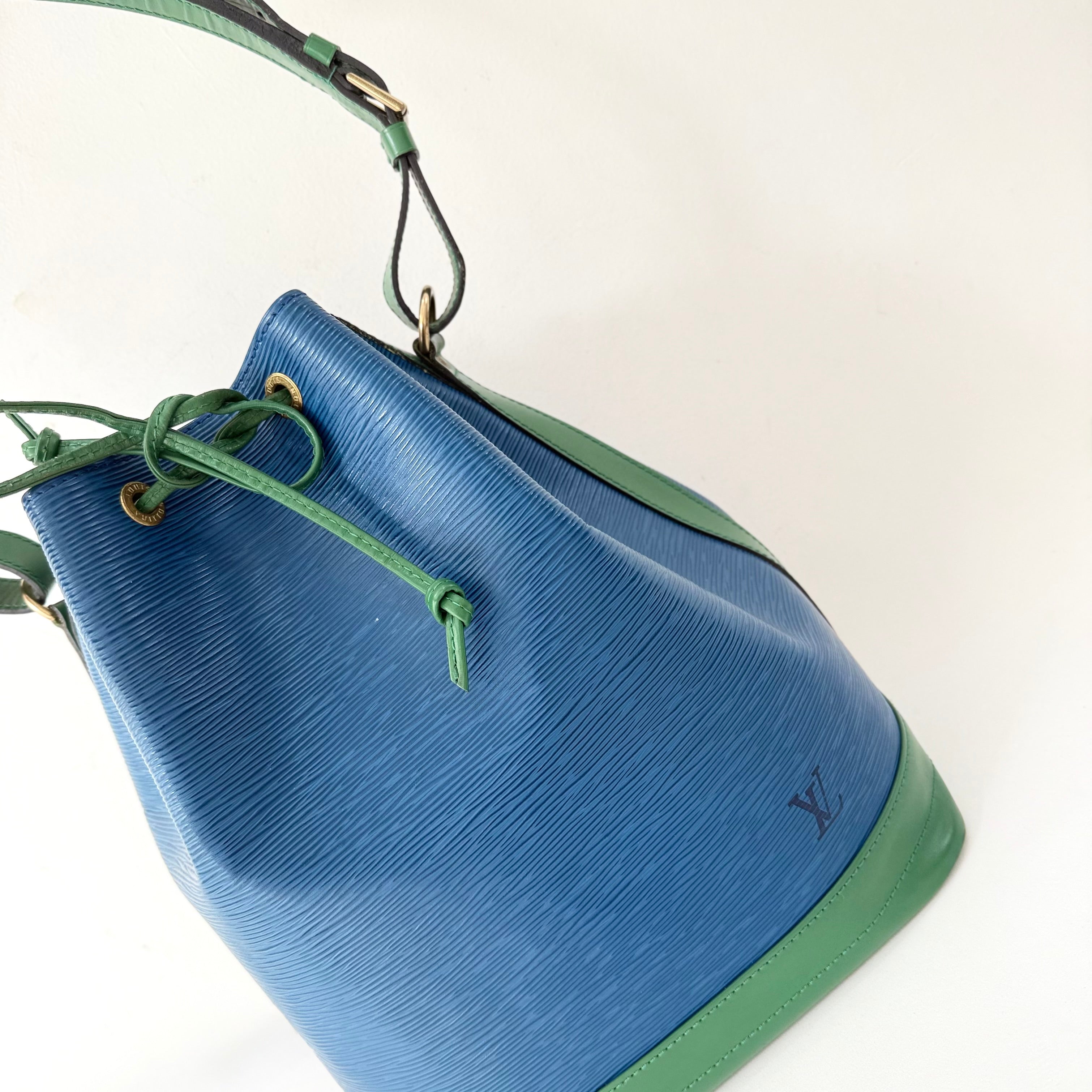 Louis Vuitton Bicolor Epi Noe Bucket Bag