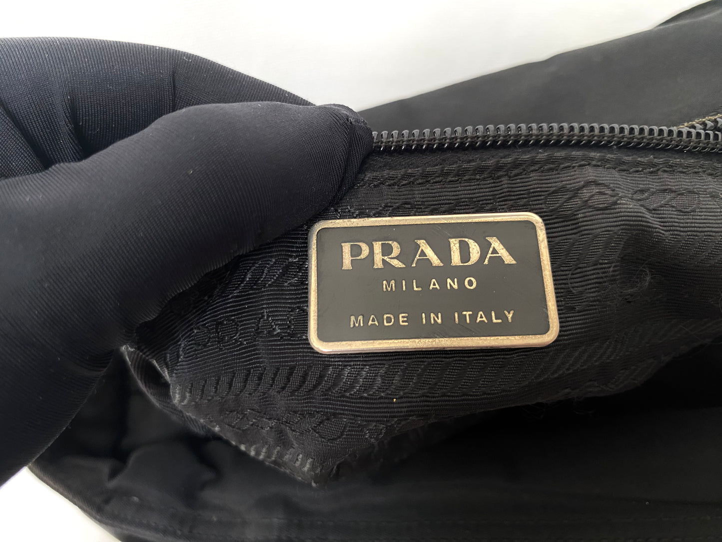 PRADA Black Tessuto Nylon Tote Bag