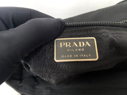 PRADA Black Tessuto Nylon Tote Bag