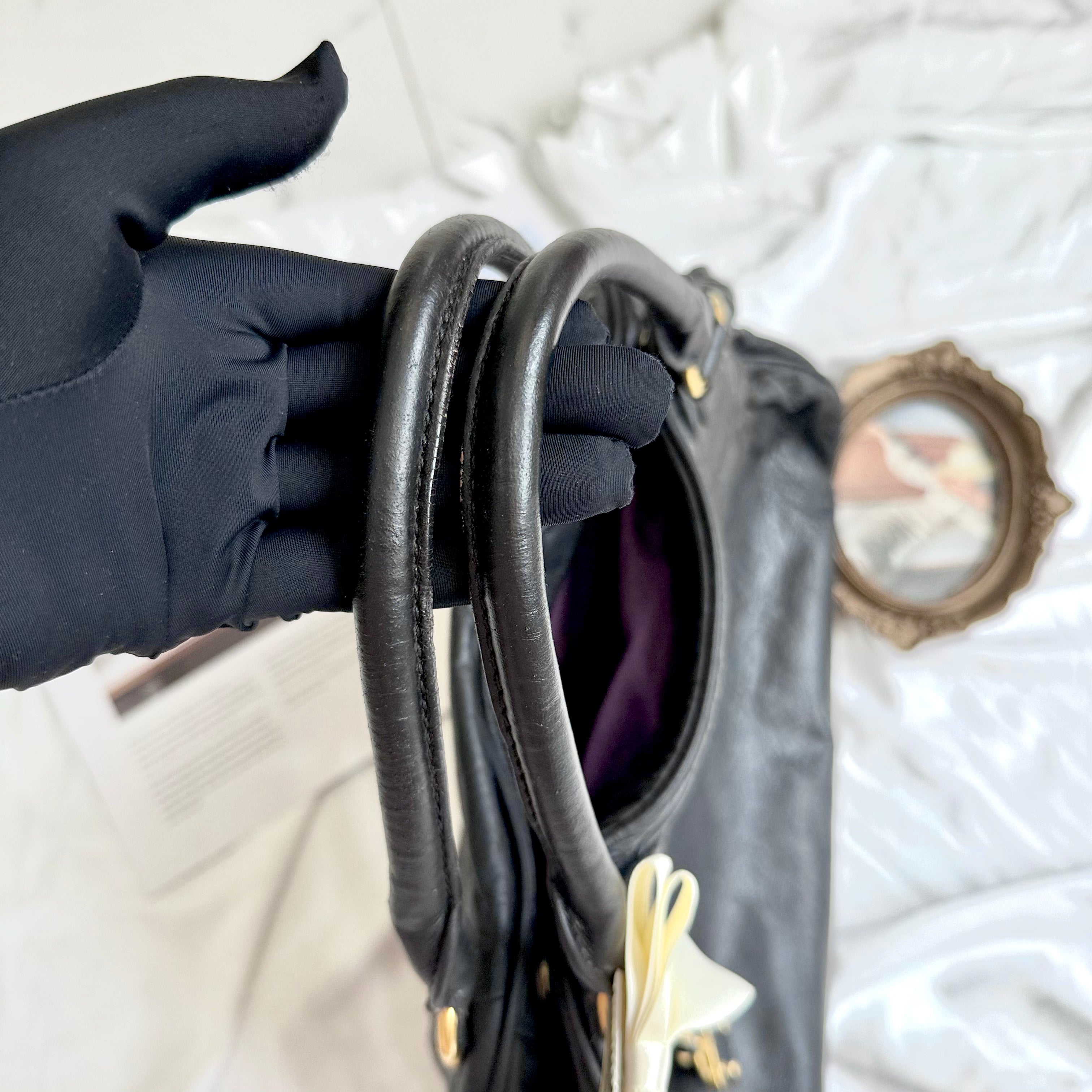 Miu Miu Nappa Mini Charm Bag