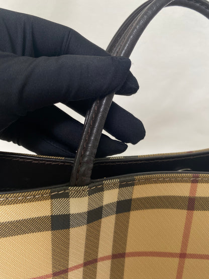 BURBERRY Vintage London Nova Check Tote Bag