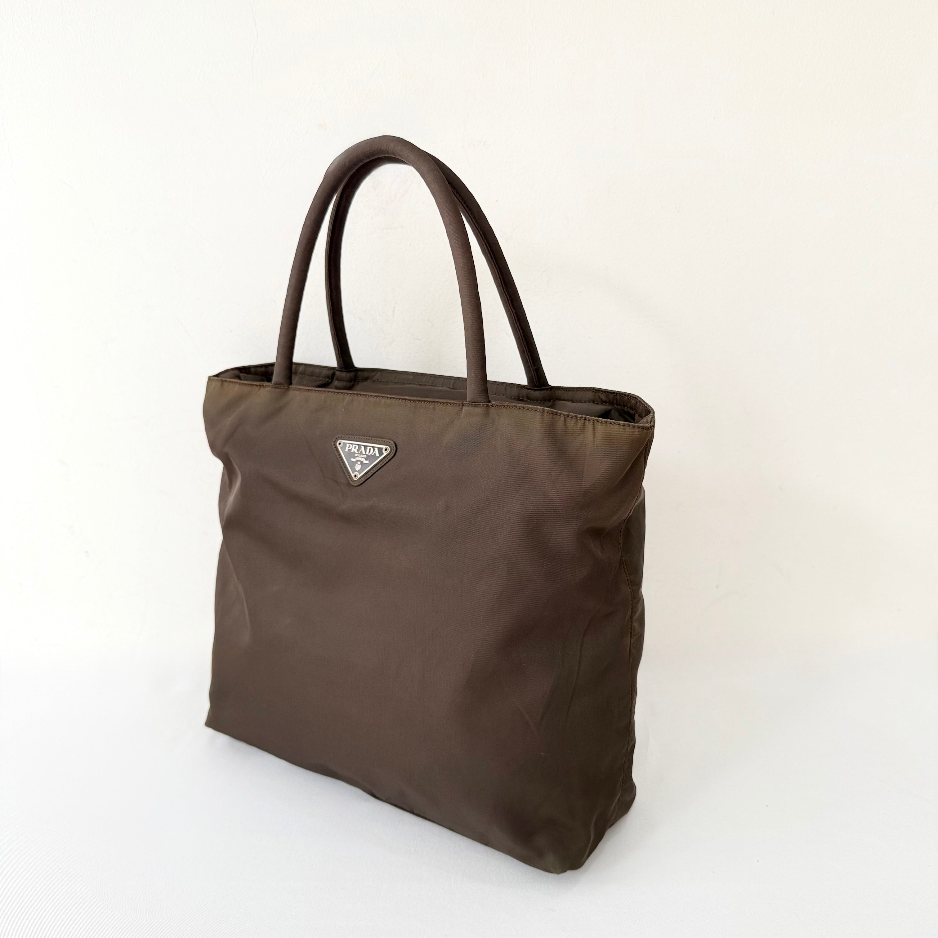 Prada Brown Tessuto City Tote