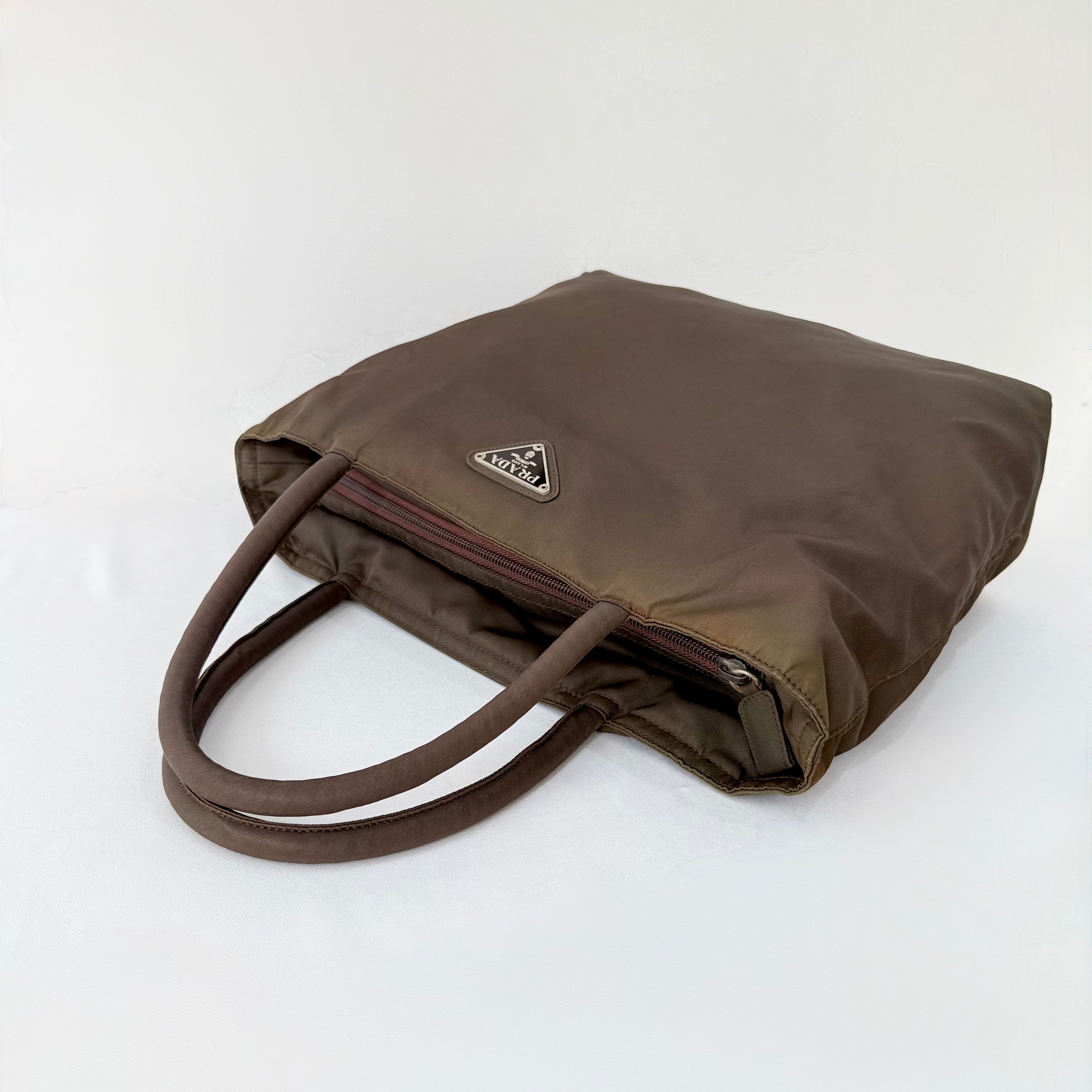 Prada Brown Tessuto City Tote