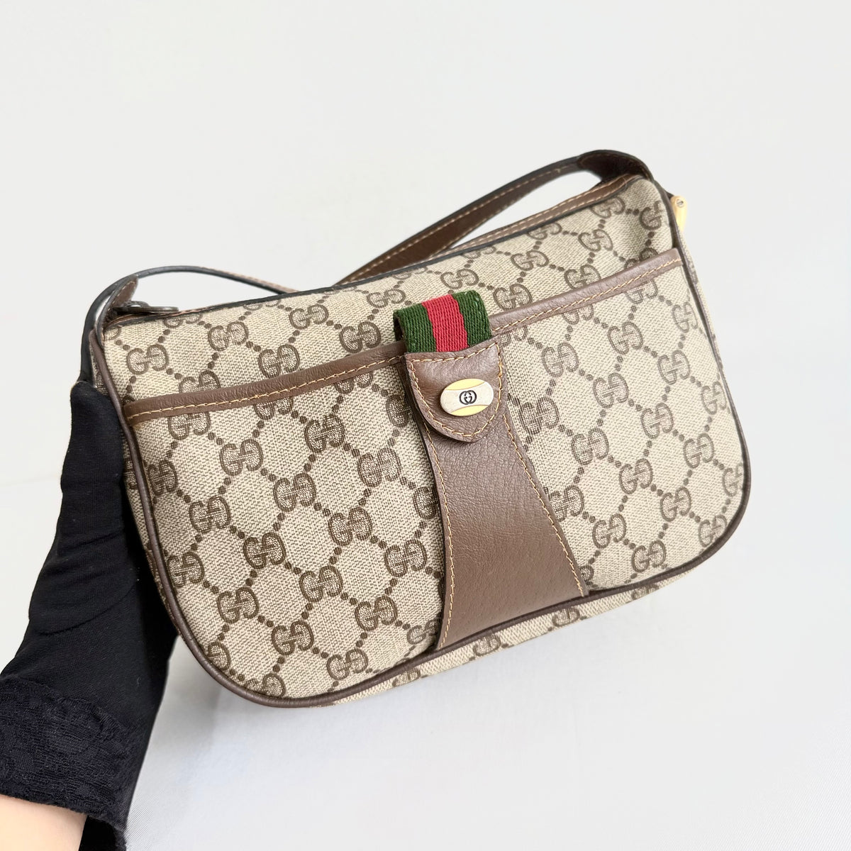Gucci GG Web Sherry Line Crossbody
