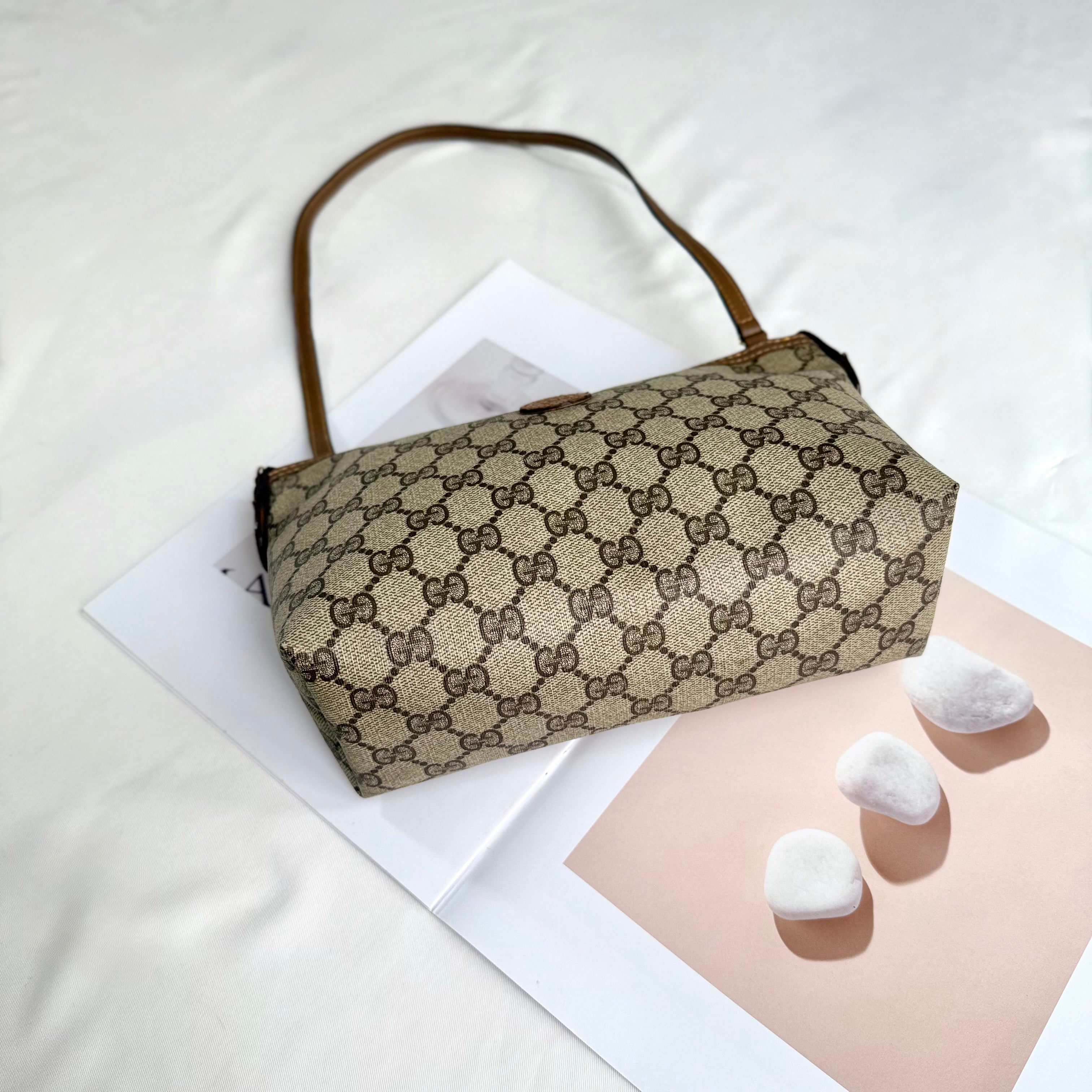 Gucci GG Monogram Brown Pochette