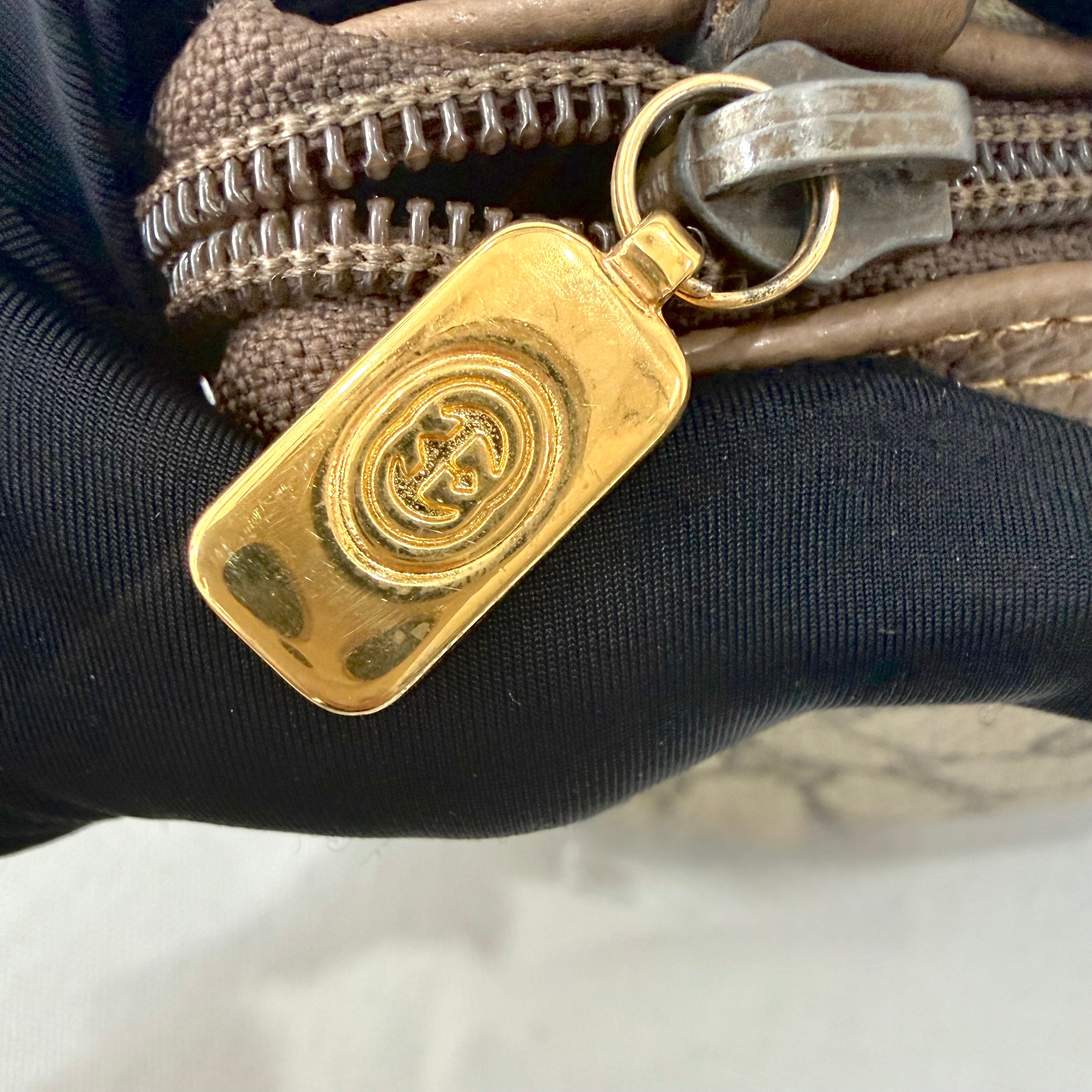 Gucci GG Monogram Brown Pochette