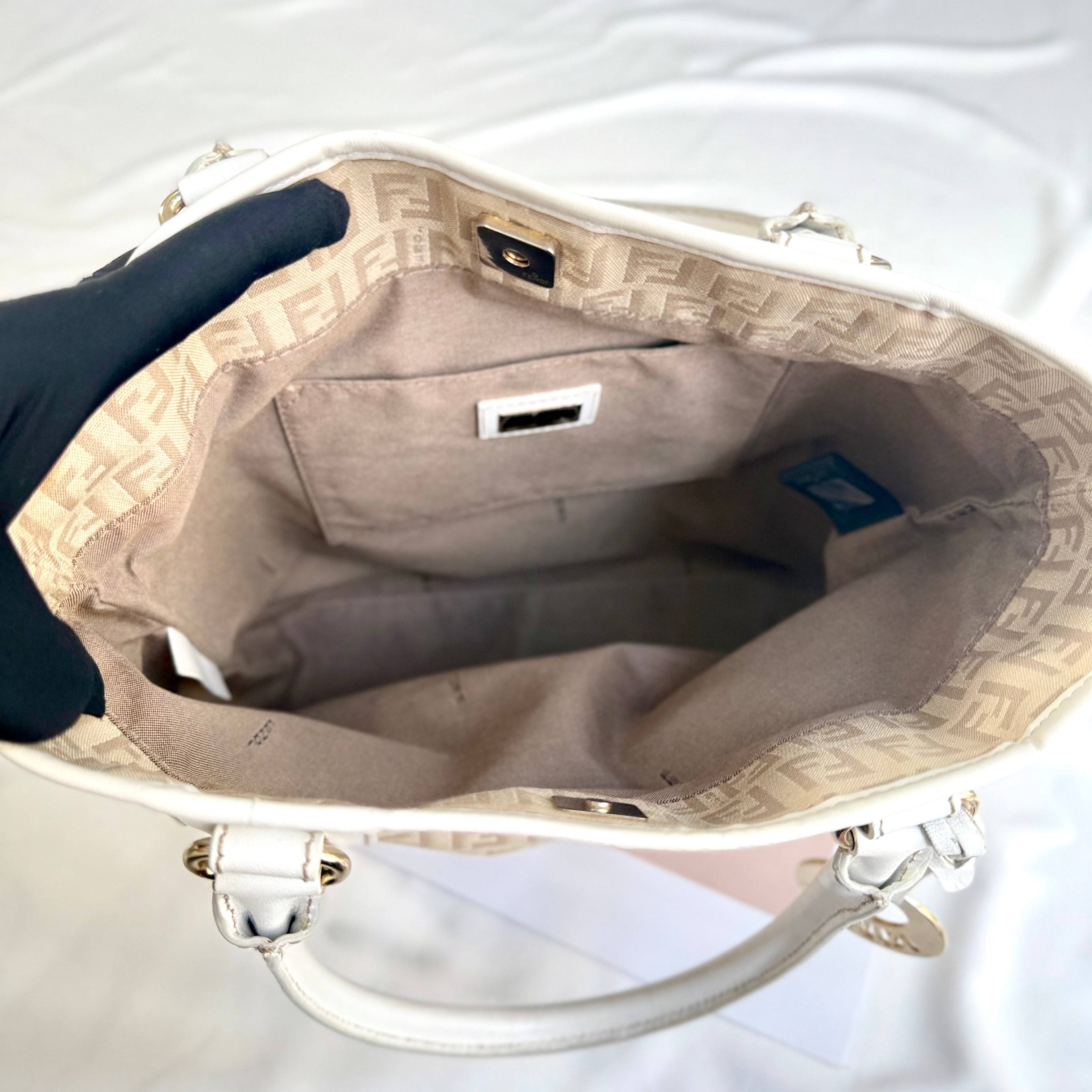 Fendi Zucchino FF Tote Bag