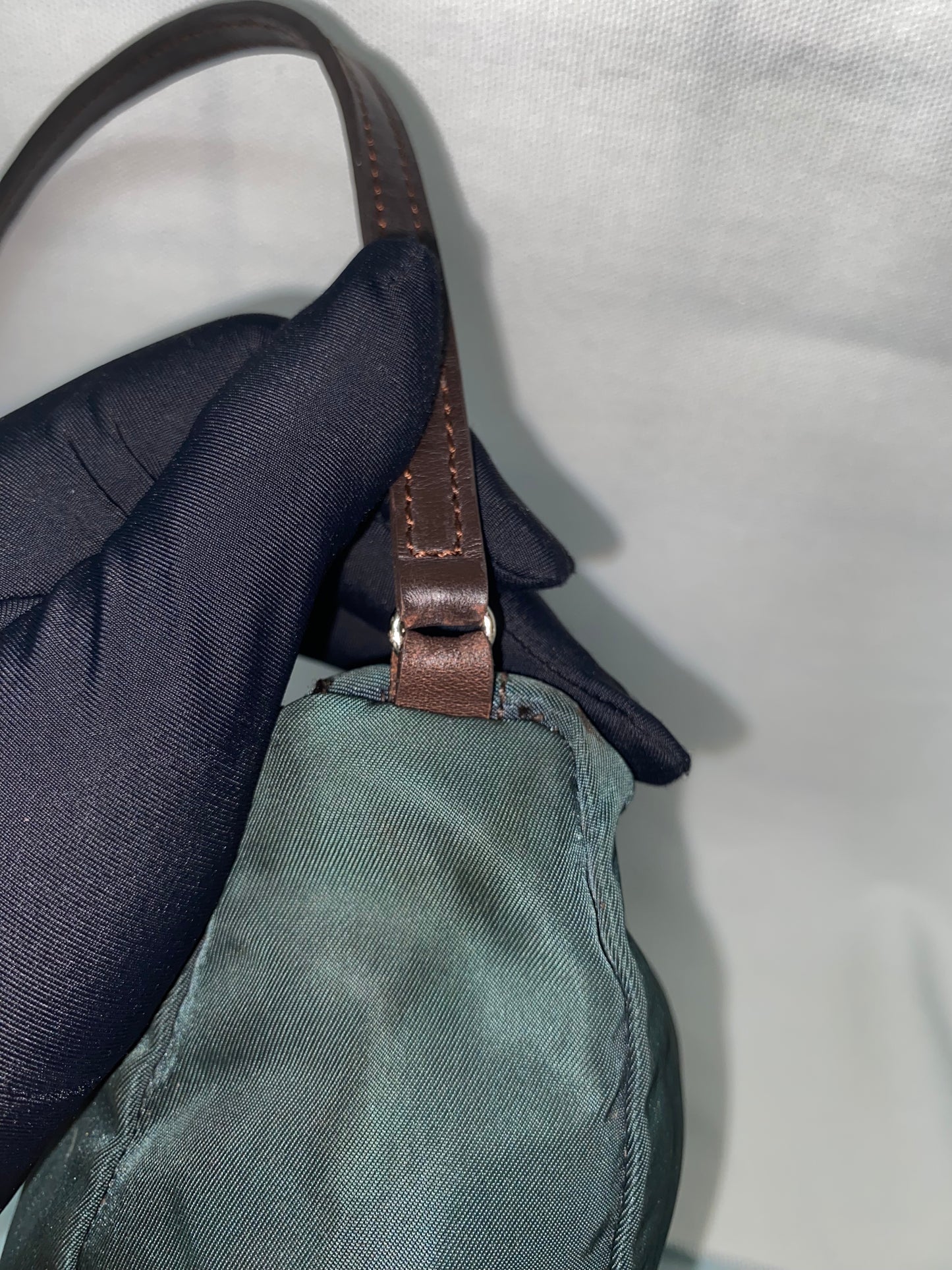 PRADA Pouch Nylon Green