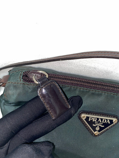 PRADA Pouch Nylon Green