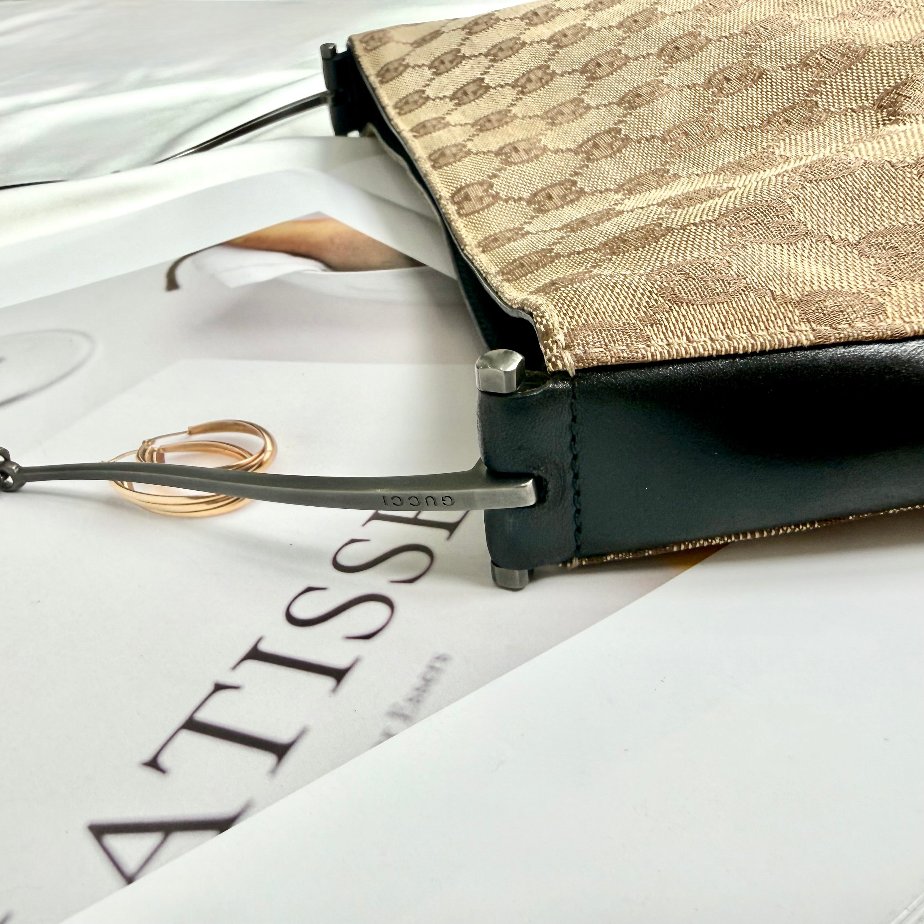 Gucci Brown GG Canvas Shoulder Bag