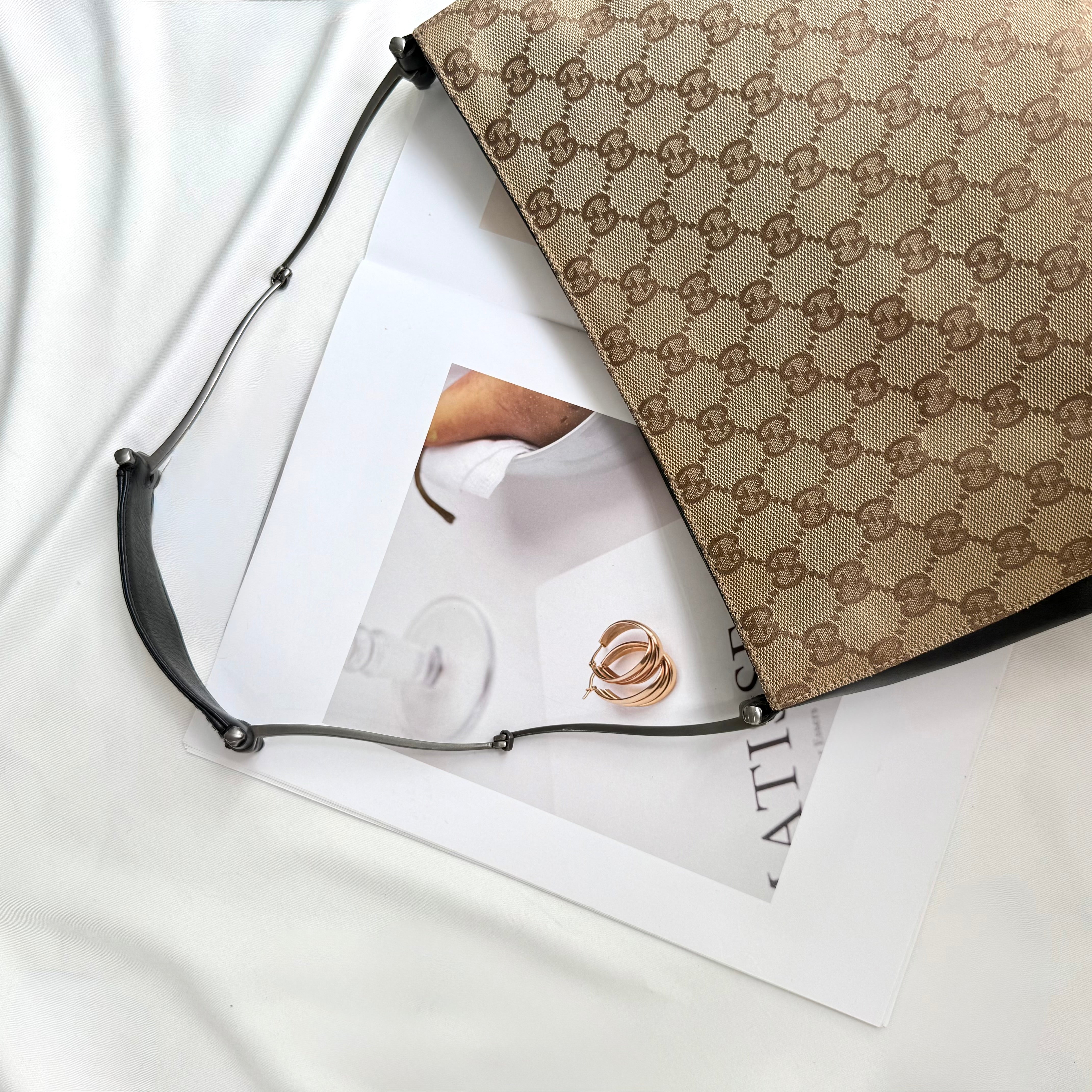 Gucci Brown GG Canvas Shoulder Bag
