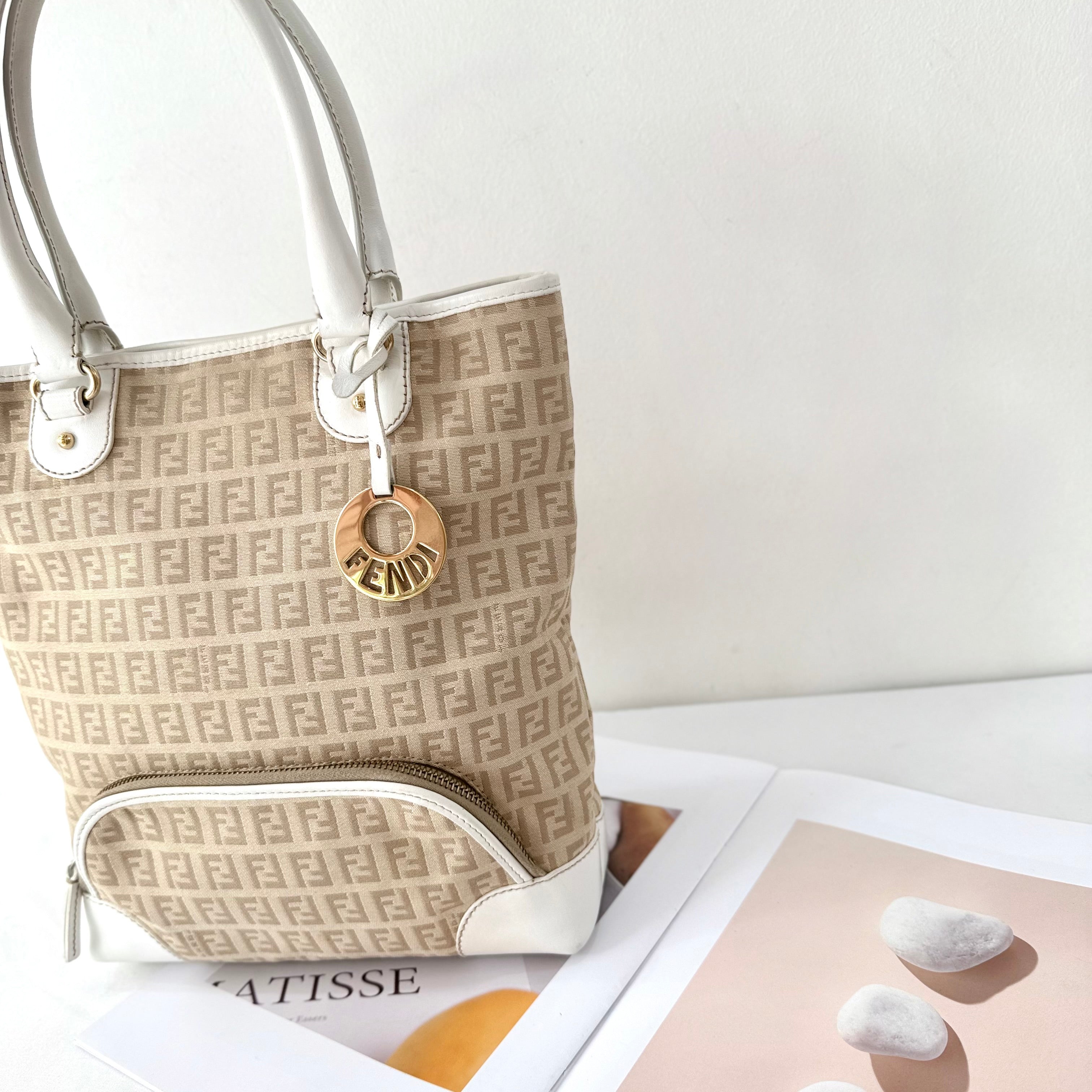 Fendi Zucchino FF Tote Bag