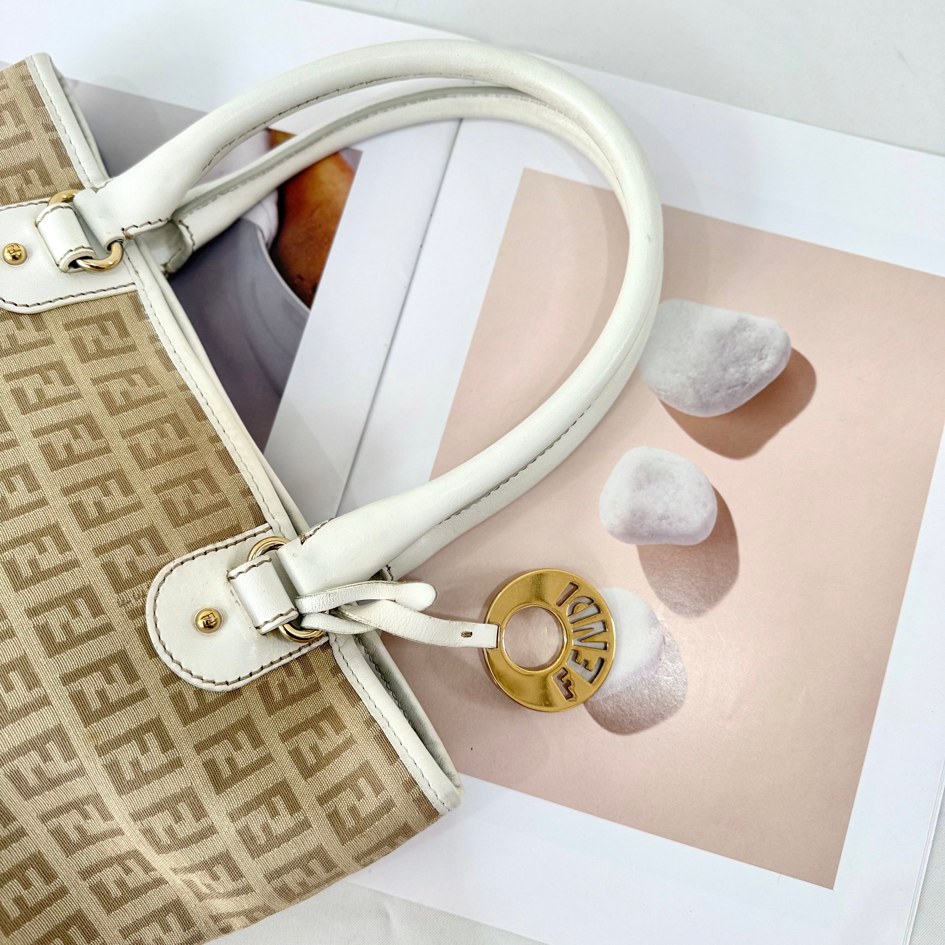 Fendi Zucchino FF Tote Bag