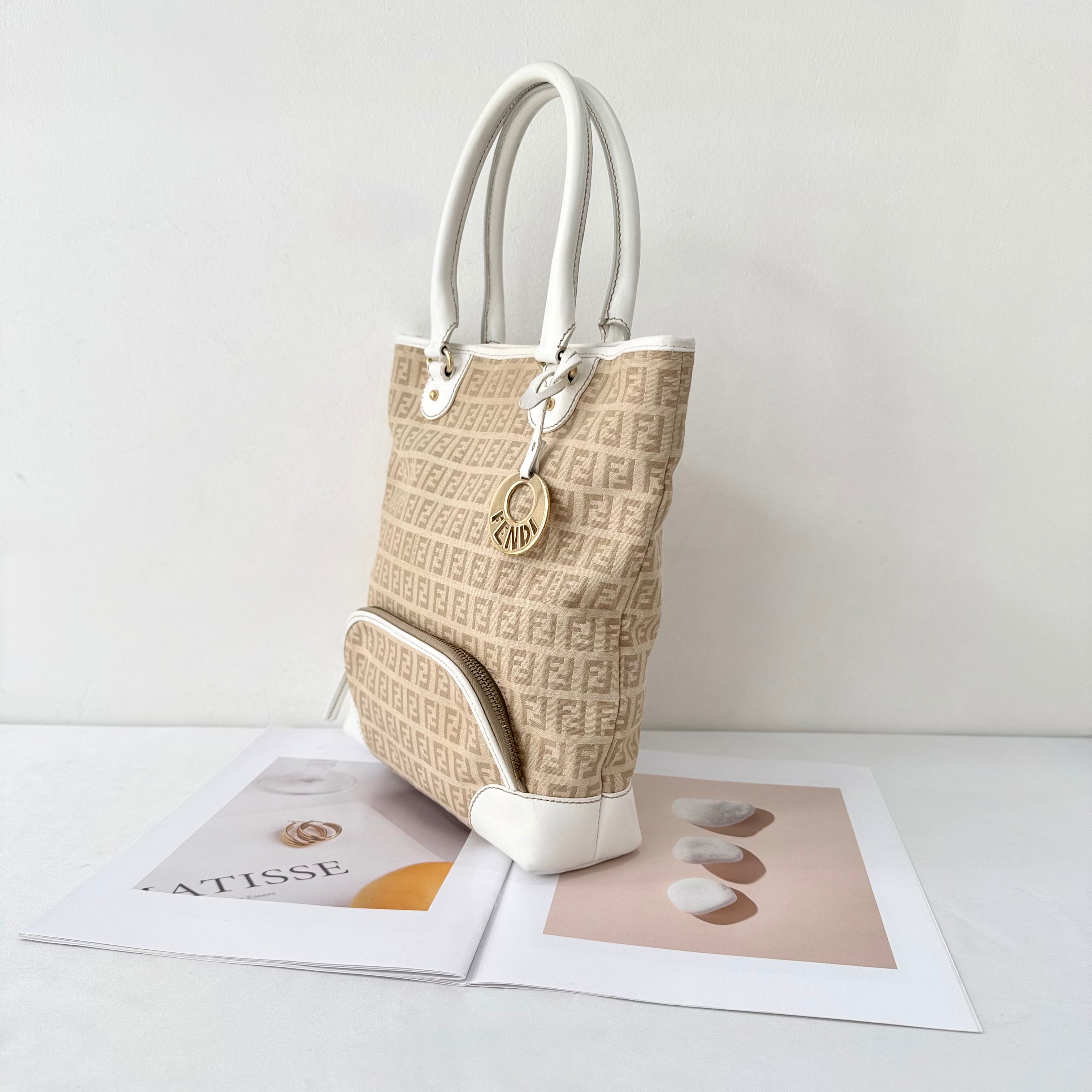 Fendi Zucchino FF Tote Bag
