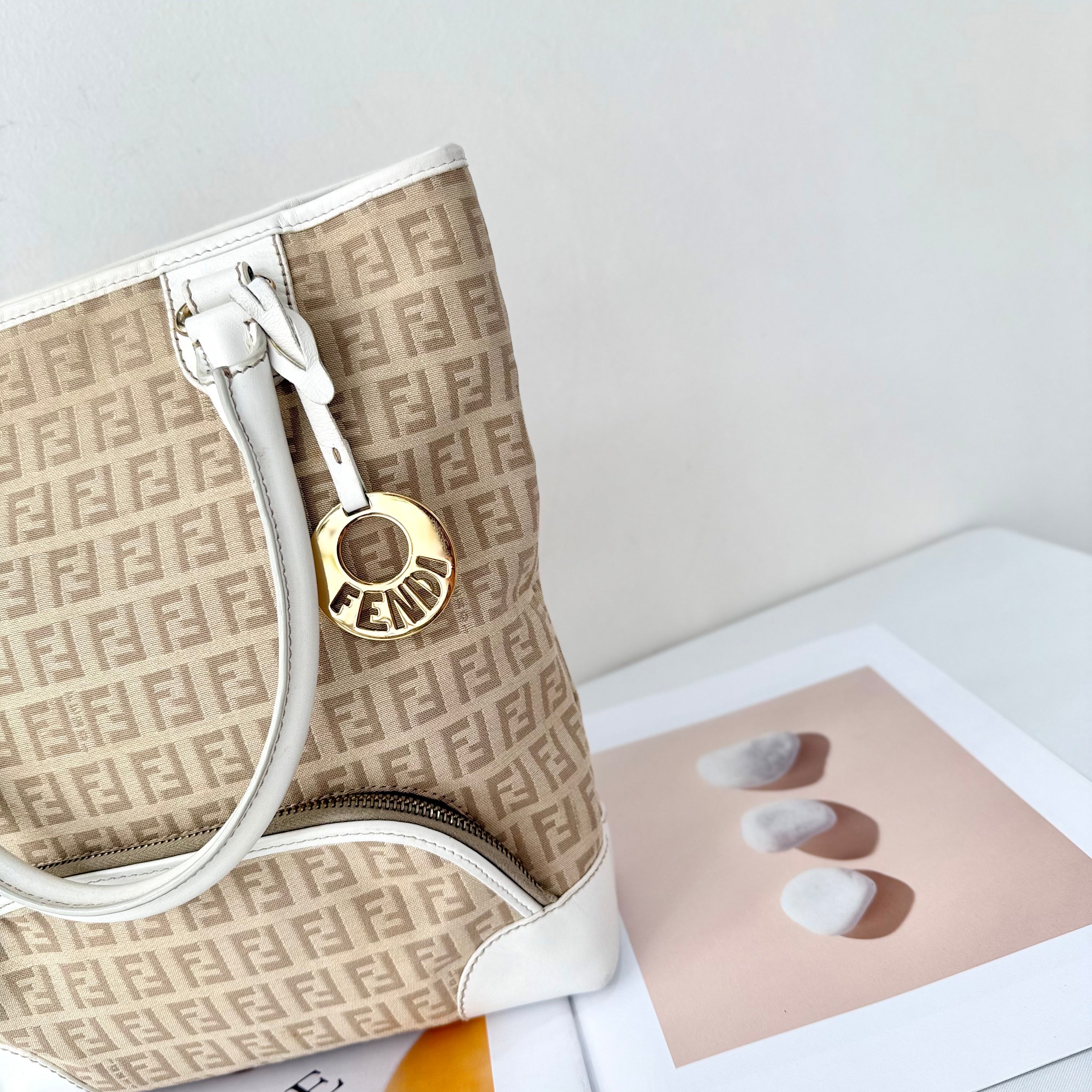Fendi Zucchino FF Tote Bag