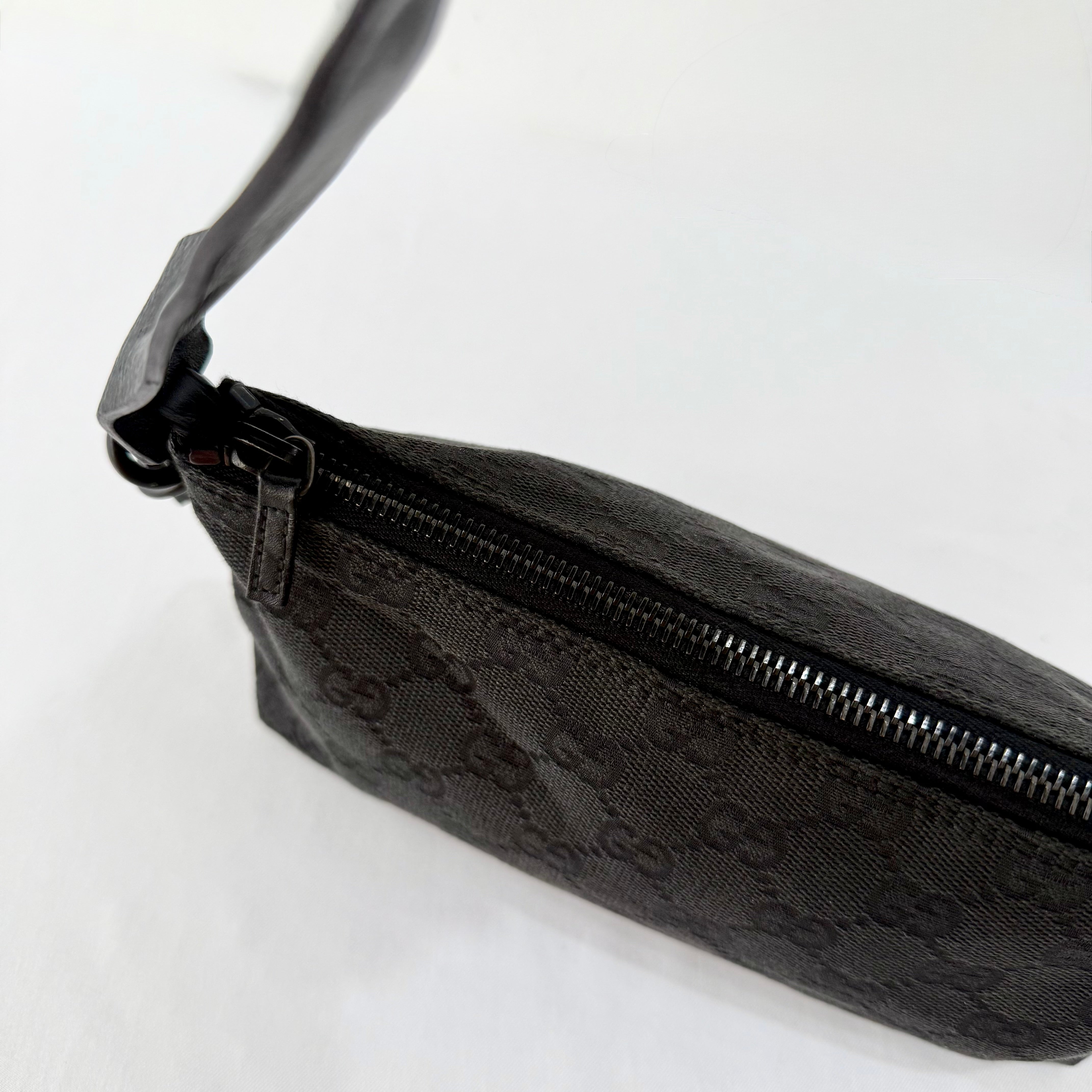 Gucci Black Monogram Pochette