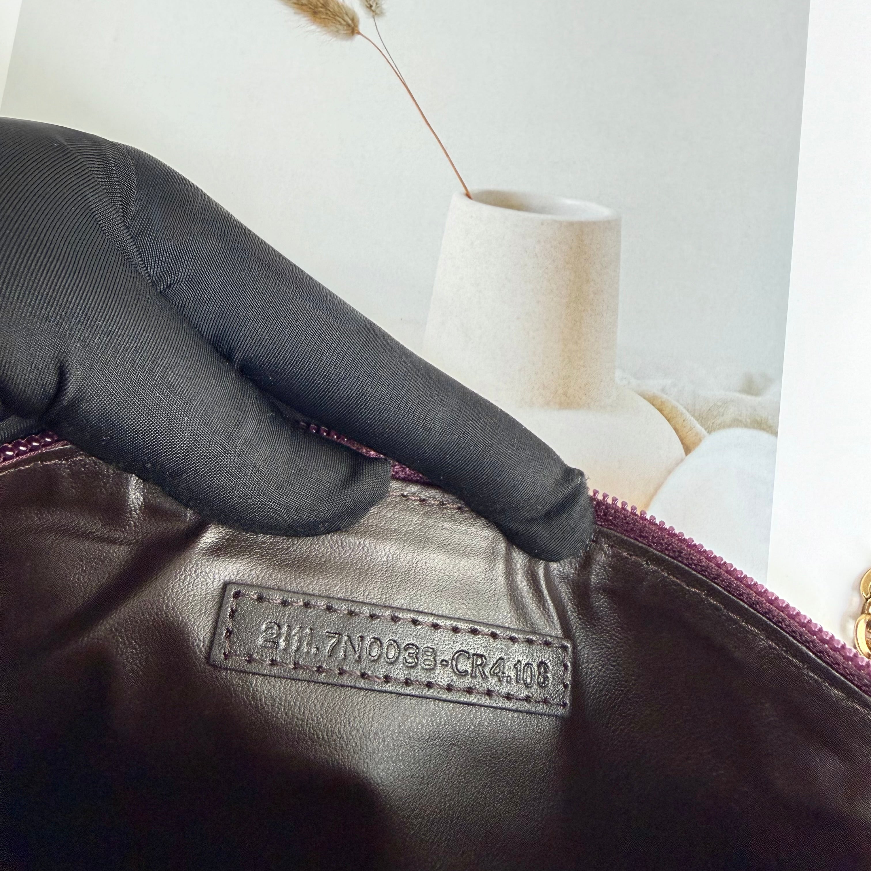 Fendi Limited Edition Zucca Spalmati Ladybug Pochette