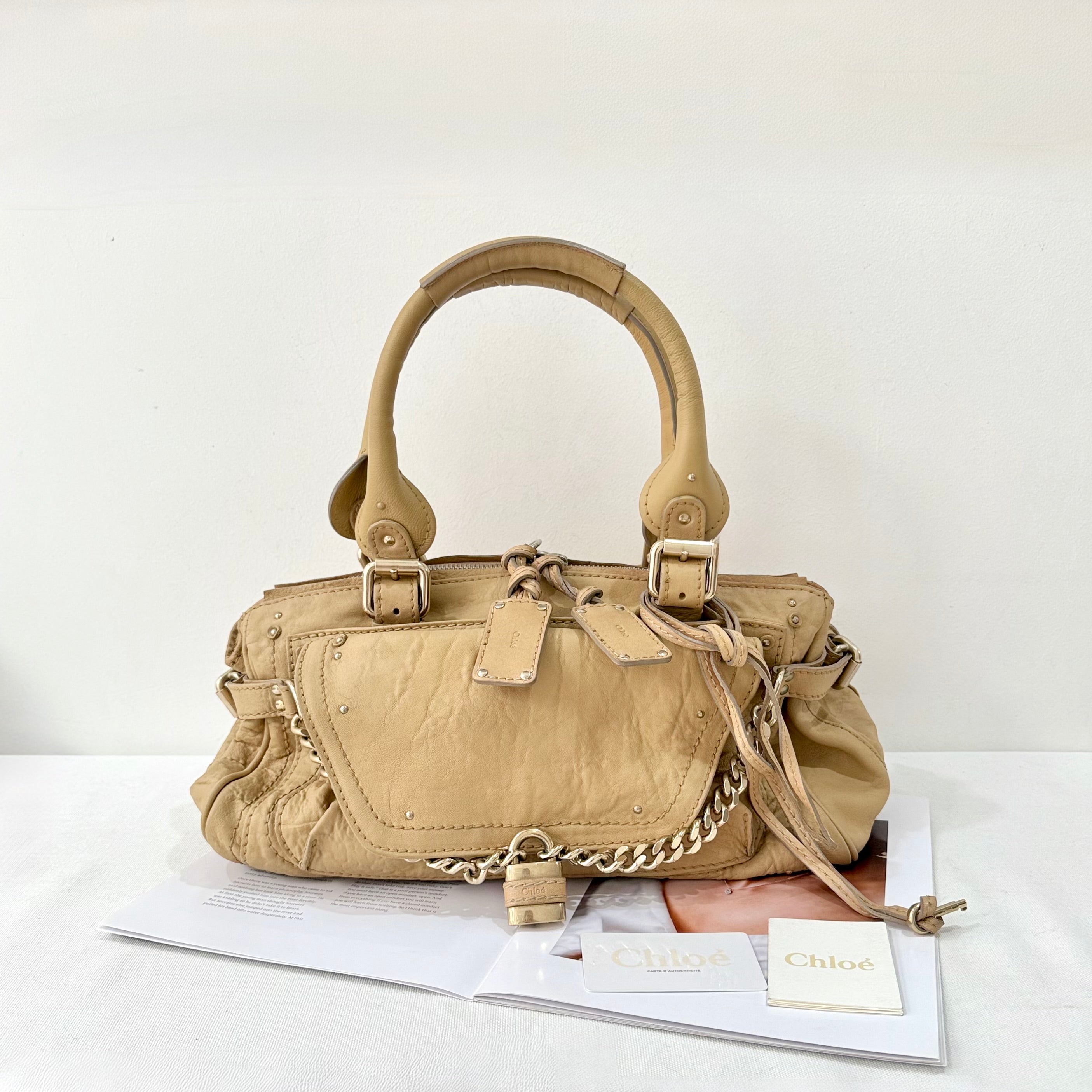 Chloe Brown Paddigton Capsule Leather Shoulder Bag