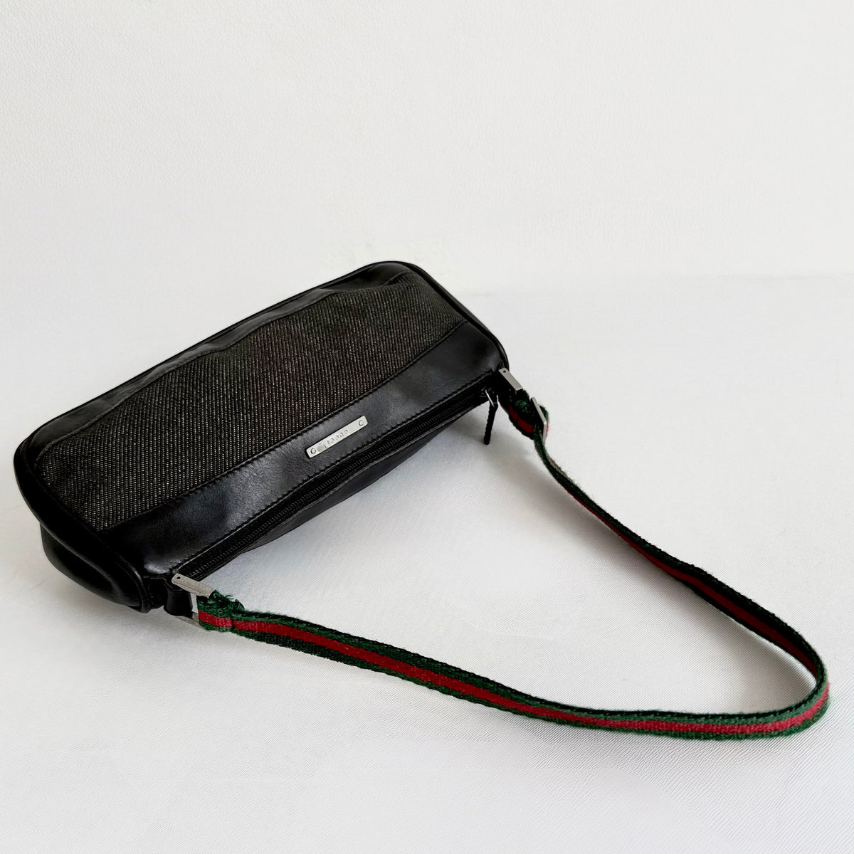 Gucci Denim Web shoulder bag