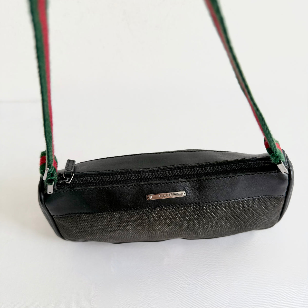 Gucci Denim Web shoulder bag