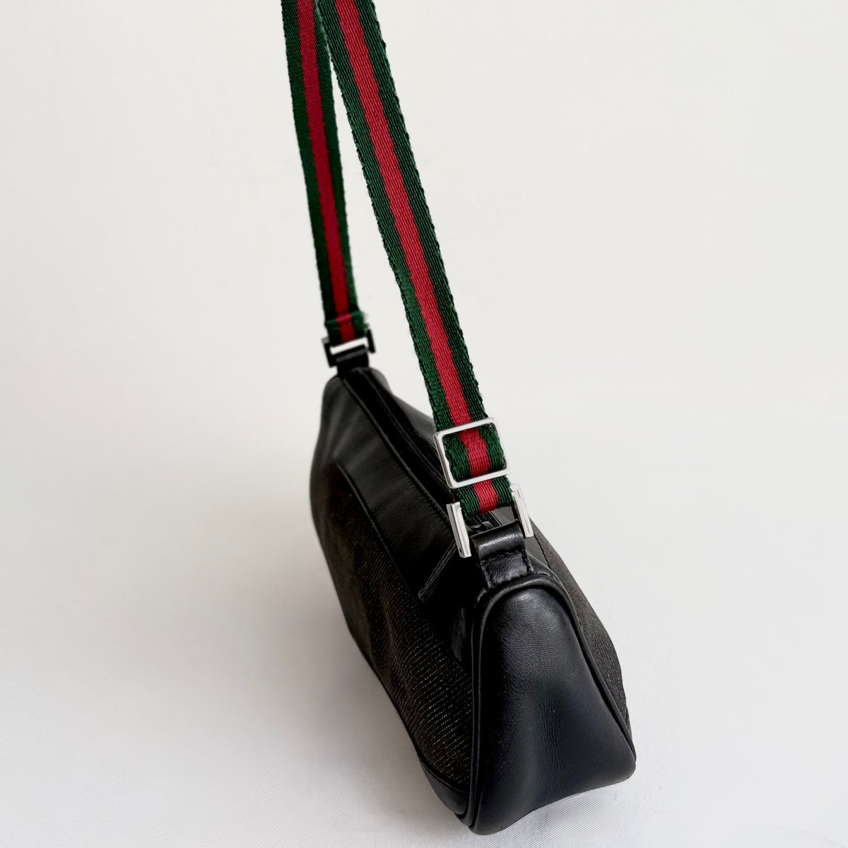 Gucci Denim Web shoulder bag