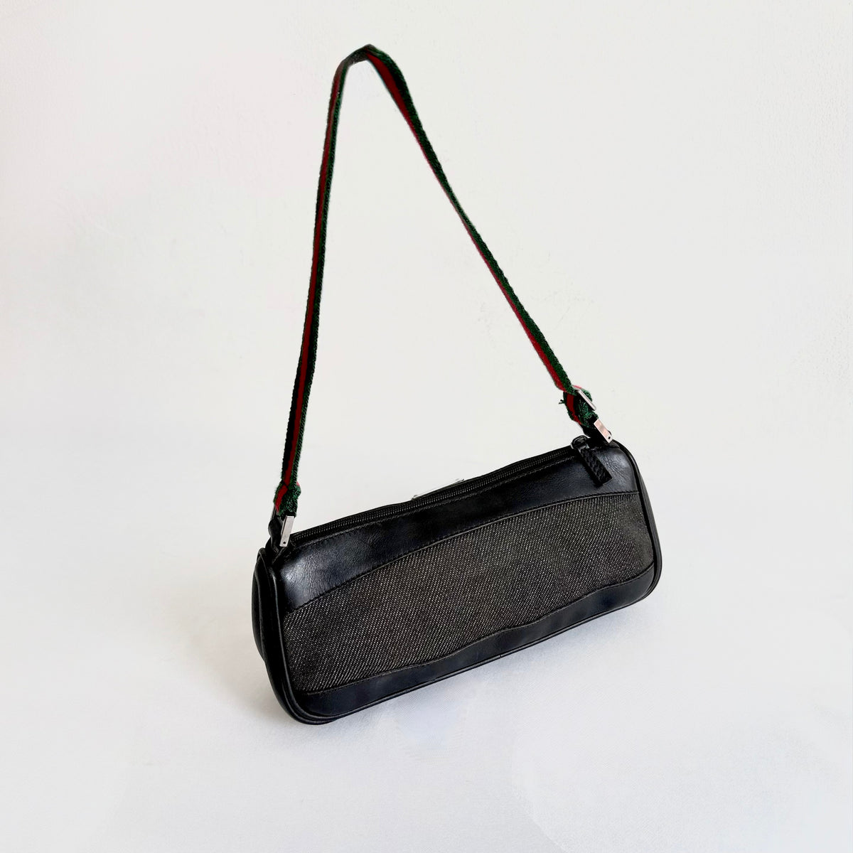 Gucci Denim Web shoulder bag