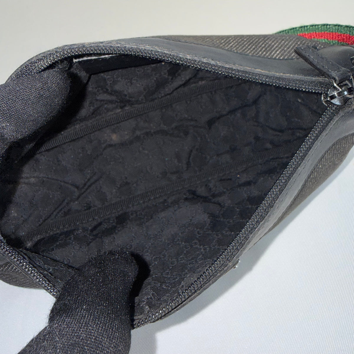 Gucci Denim Web shoulder bag