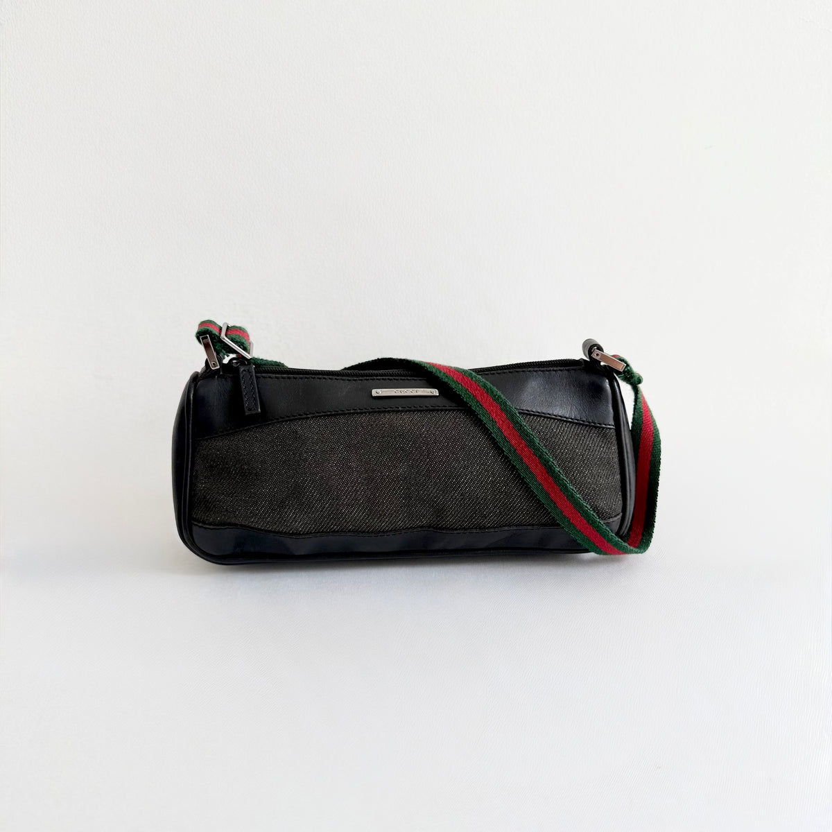 Gucci Denim Web shoulder bag