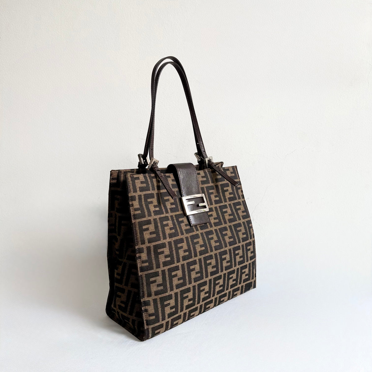 Fendi FF Monogram Baguette Tote Bag