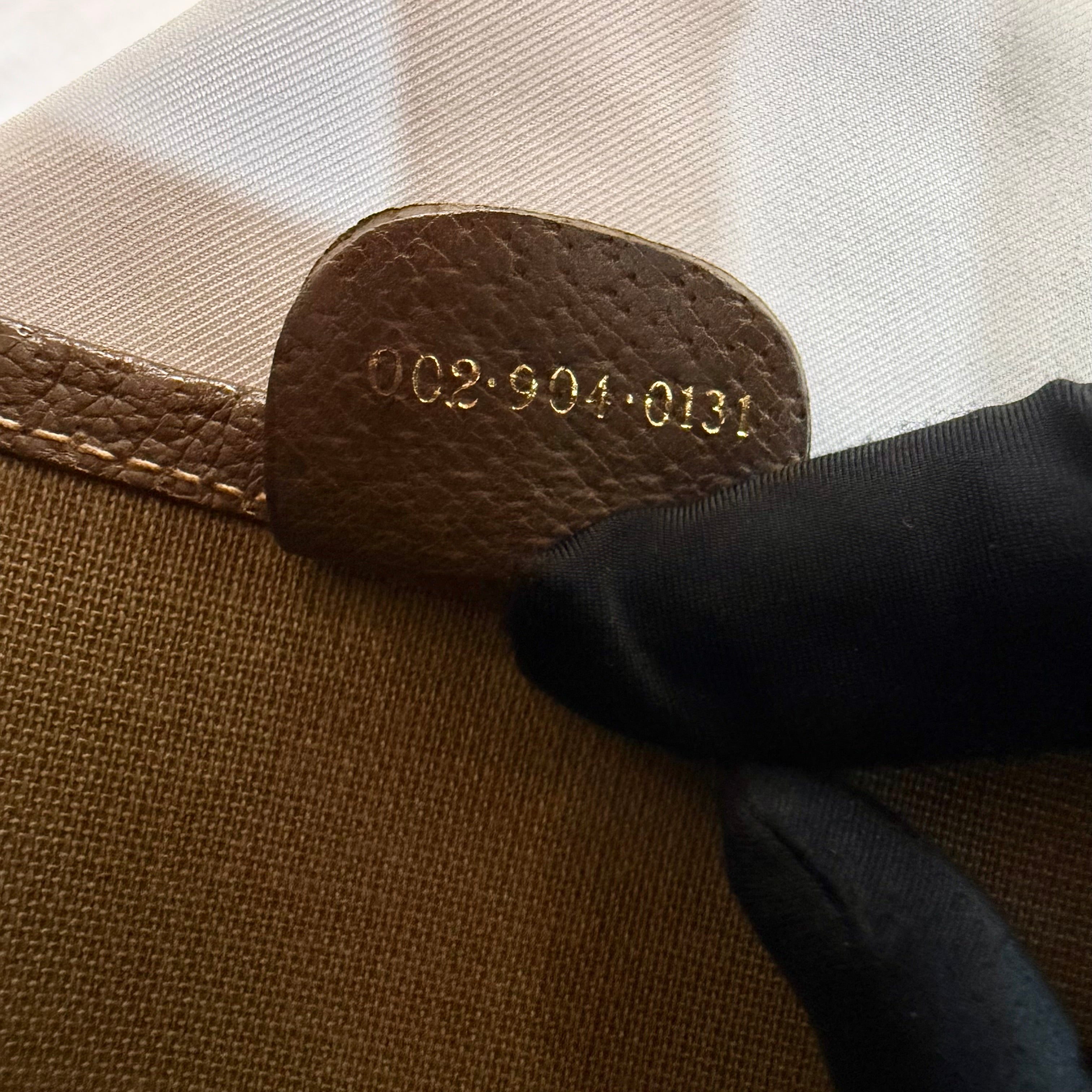 GUCCI GG Supreme Web Sherry Line Tote Bag