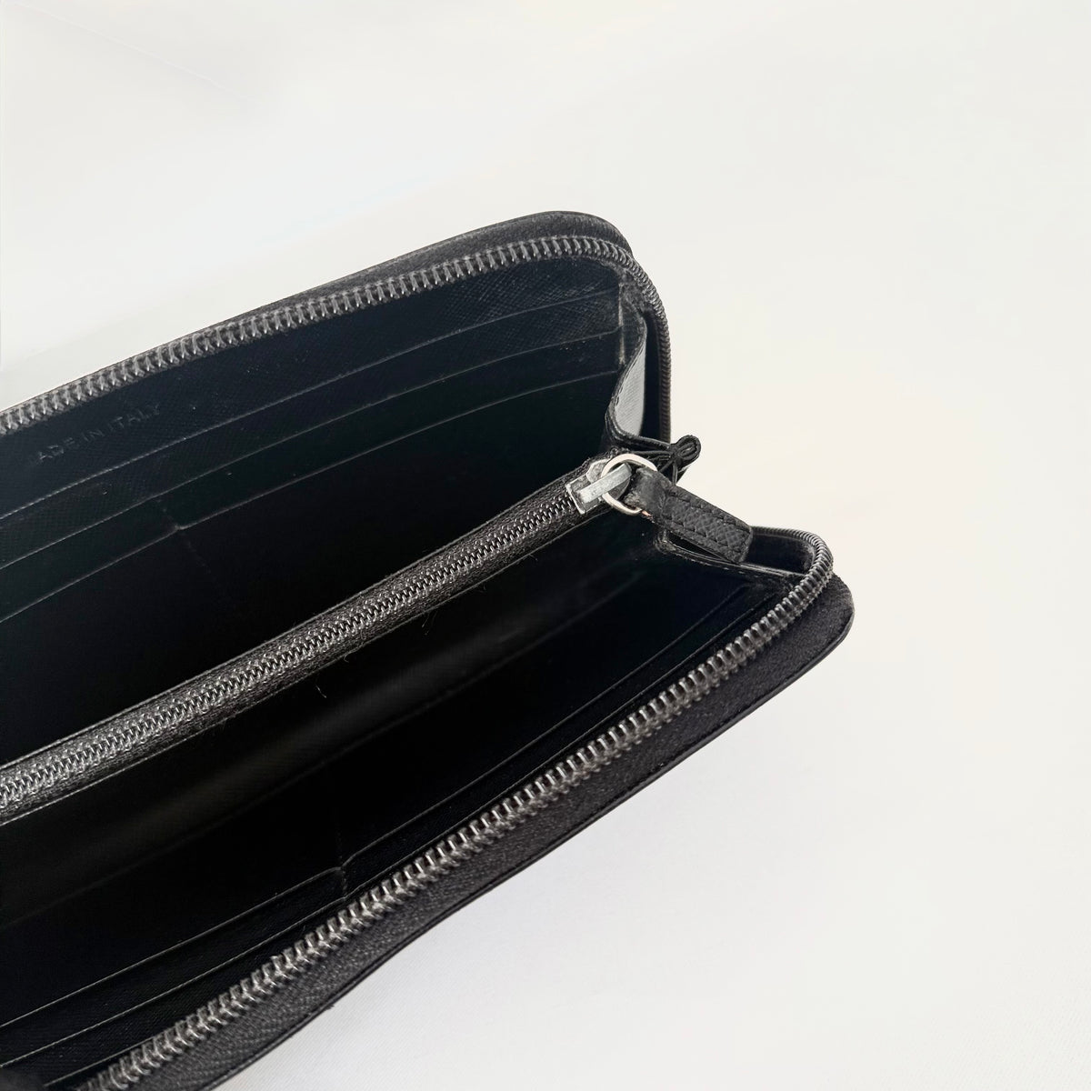 Prada Black Saffiano Leather Wallet