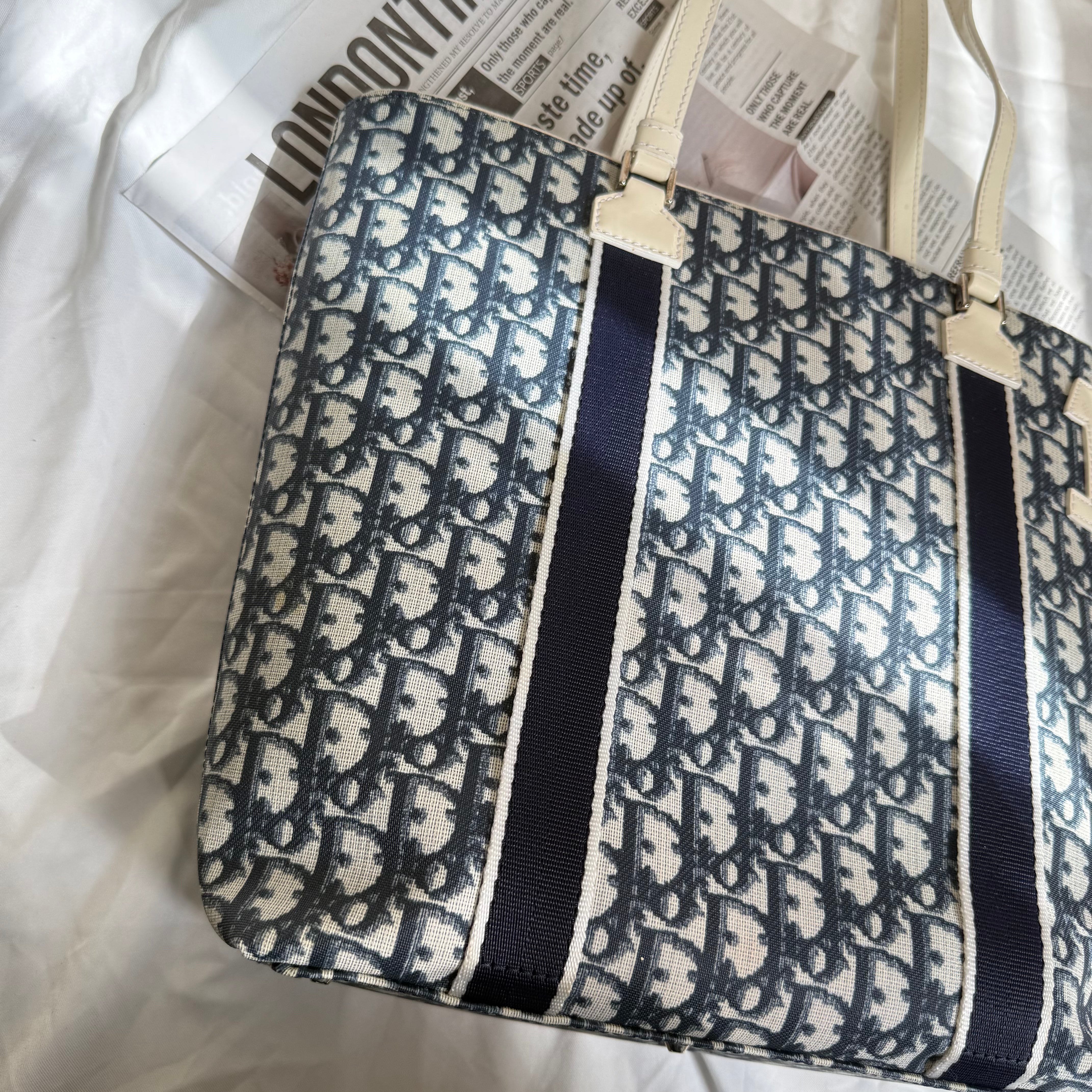Christian Dior Monogram Trotter No. 1 Tote Bag Navy