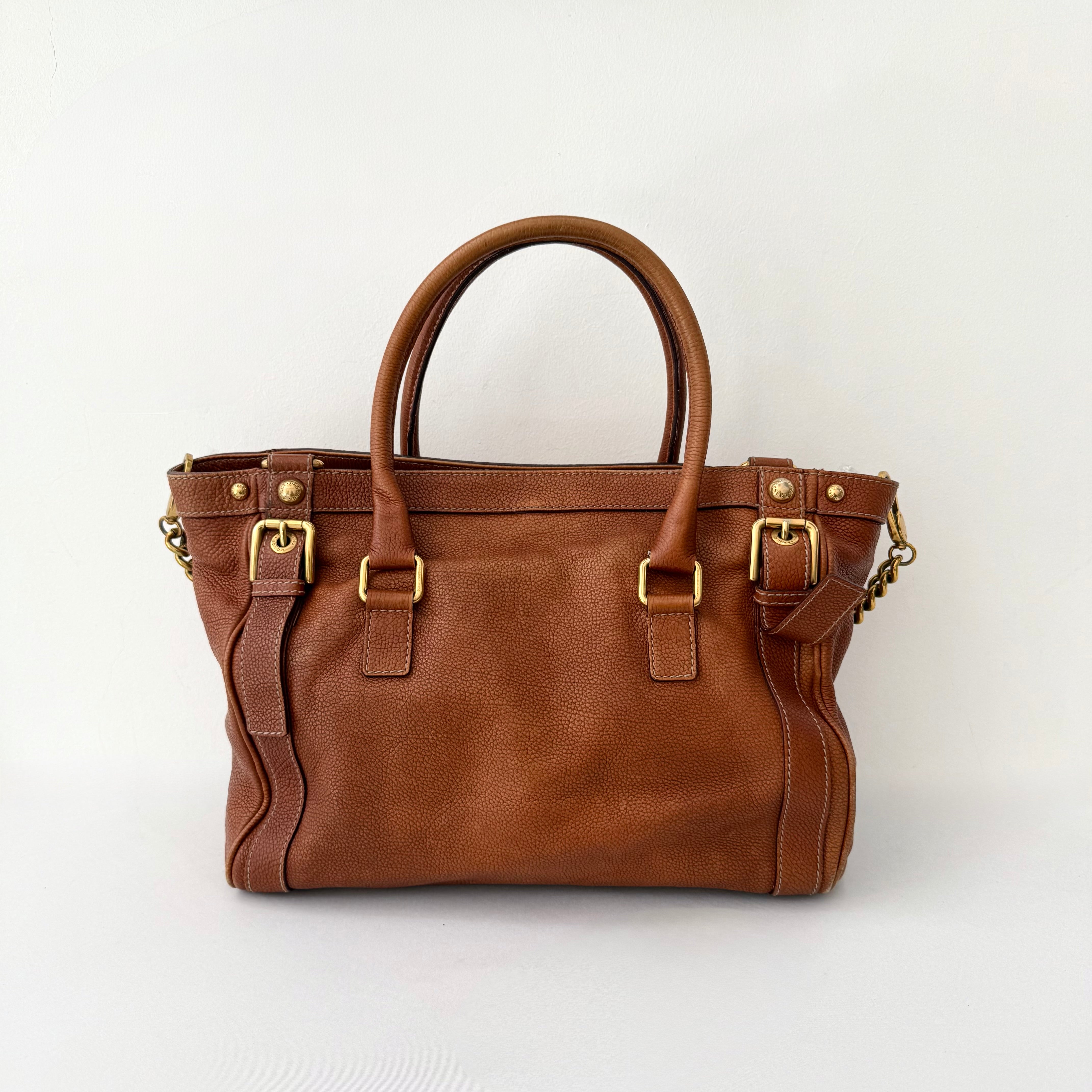 Dolce & Gabbana Brown Leather Satchel