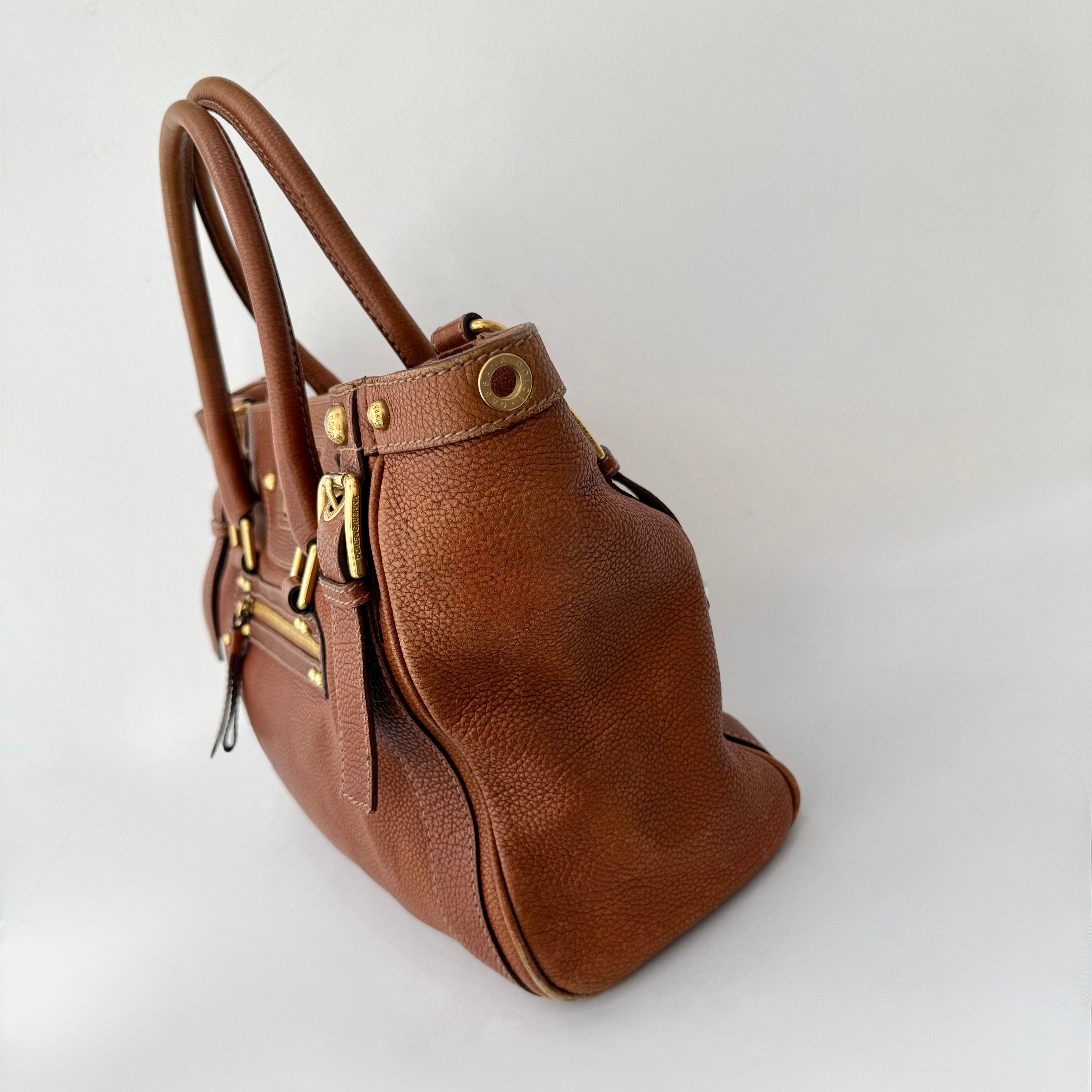 Dolce & Gabbana Brown Leather Satchel