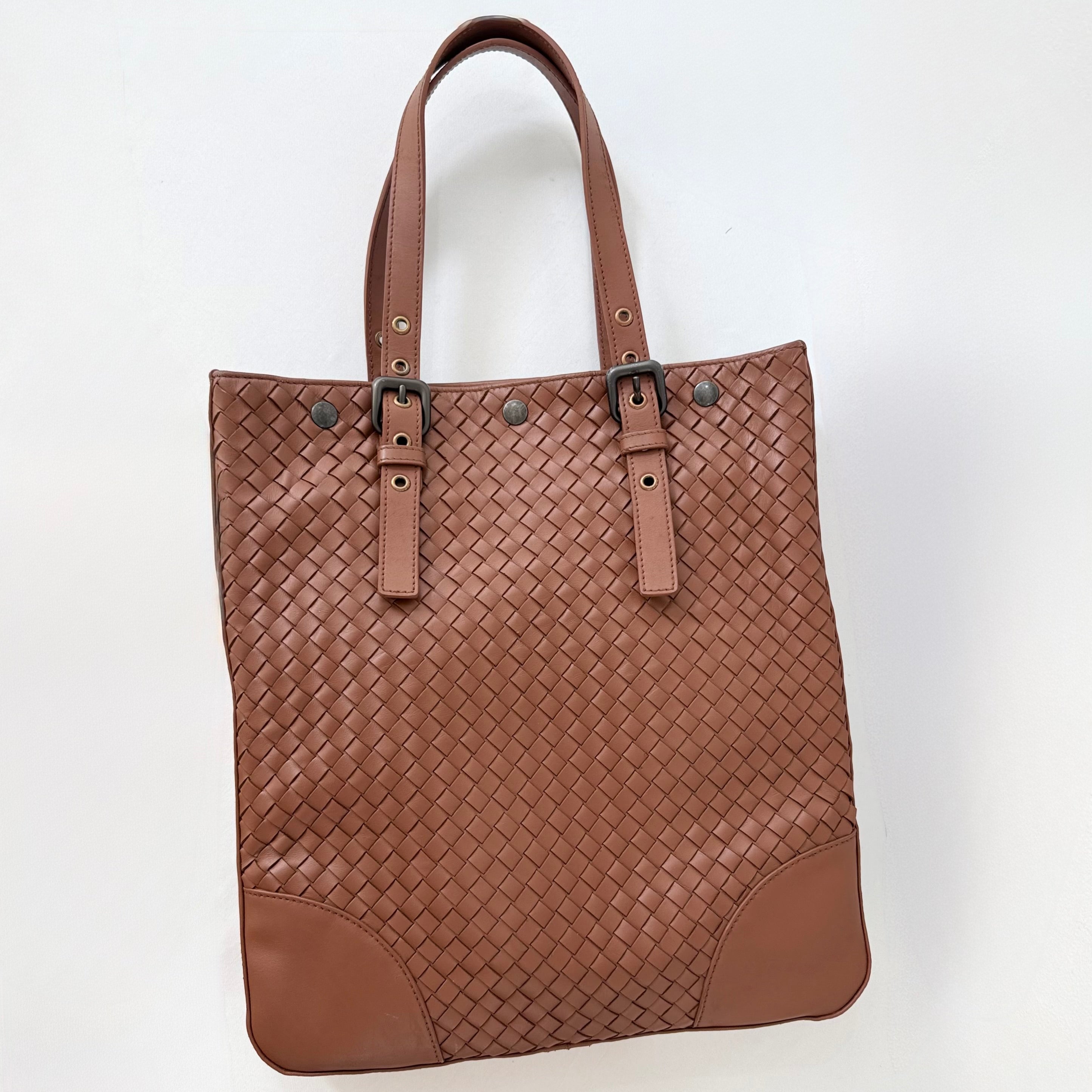 Bottega Veneta Nappa Intrecciato Brown Tote Bag