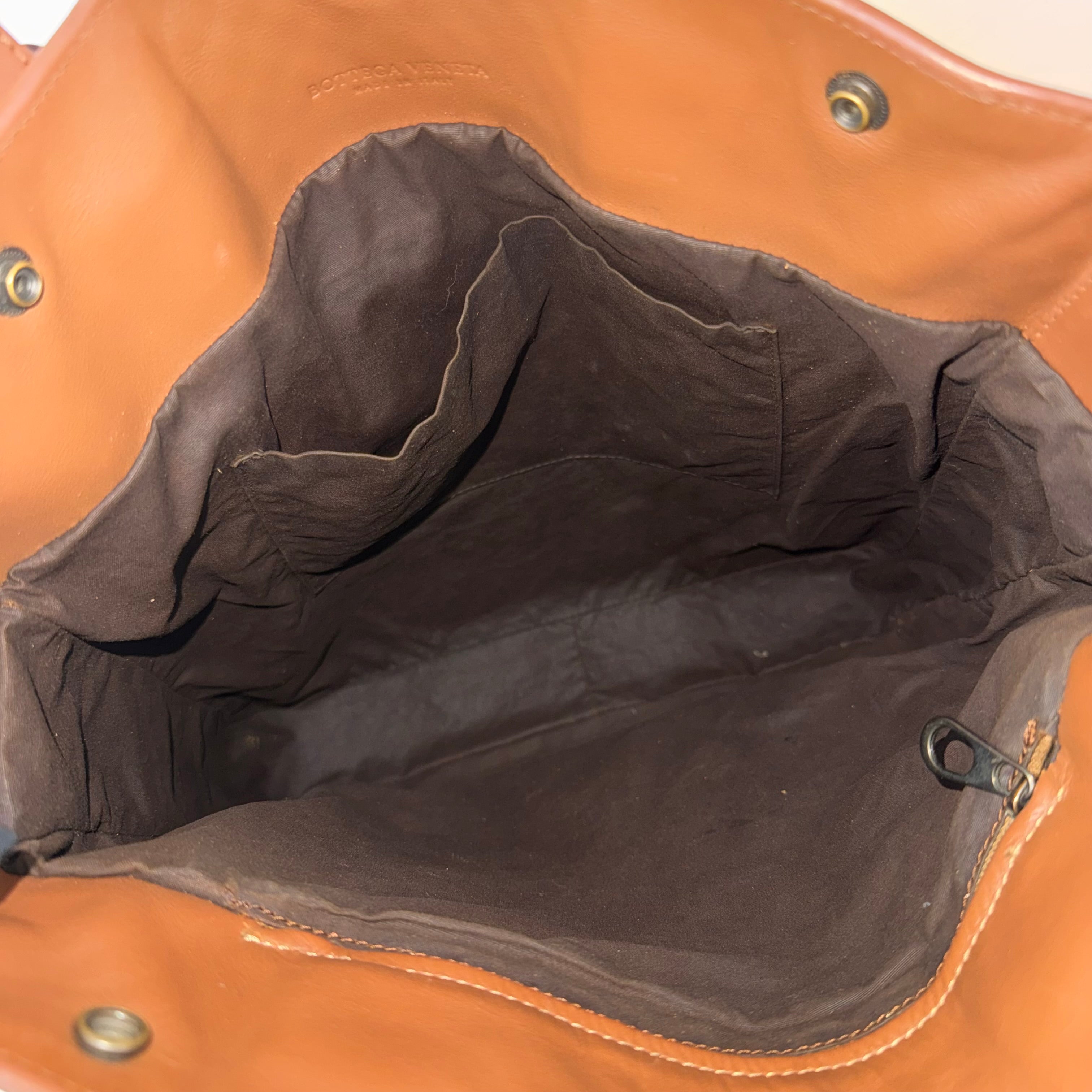Bottega Veneta Nappa Intrecciato Brown Tote Bag