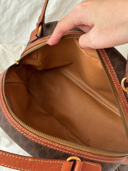 Celine Triomphe Macadam Vintage Bowling Bag